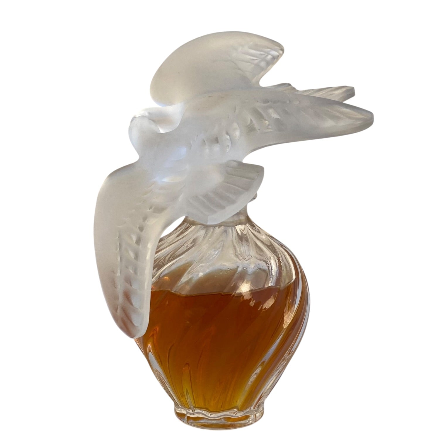 Frasco de perfume L’ Air Temp de Nina Ricci diseñado por Marc Lalique de 1948
