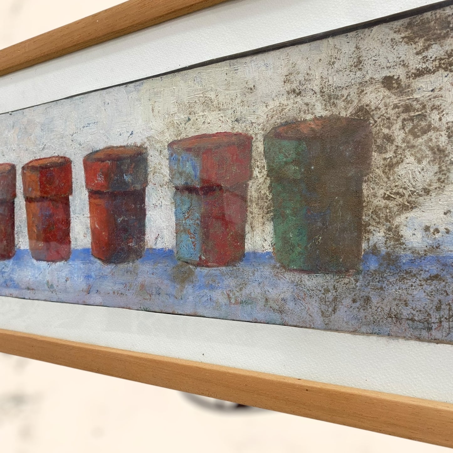 Pintura enmarcada y firmada