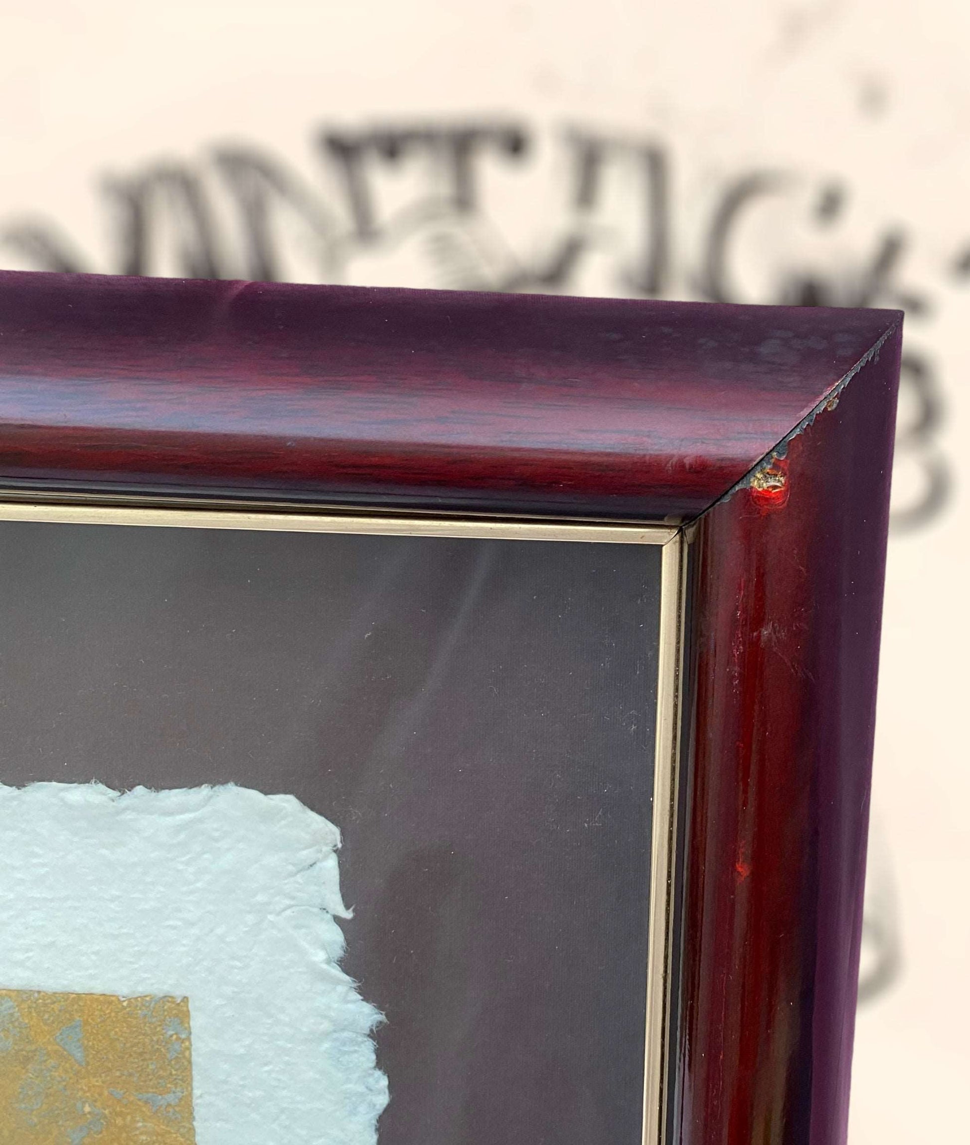Grabado de arte abstracto de Eduardo Naranjo firmado y numerado a lápiz