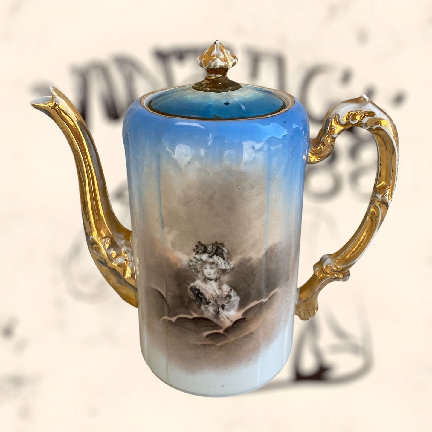 Juego de Té de porcelana Limoges (Albert Pillivuyt) S. XIX