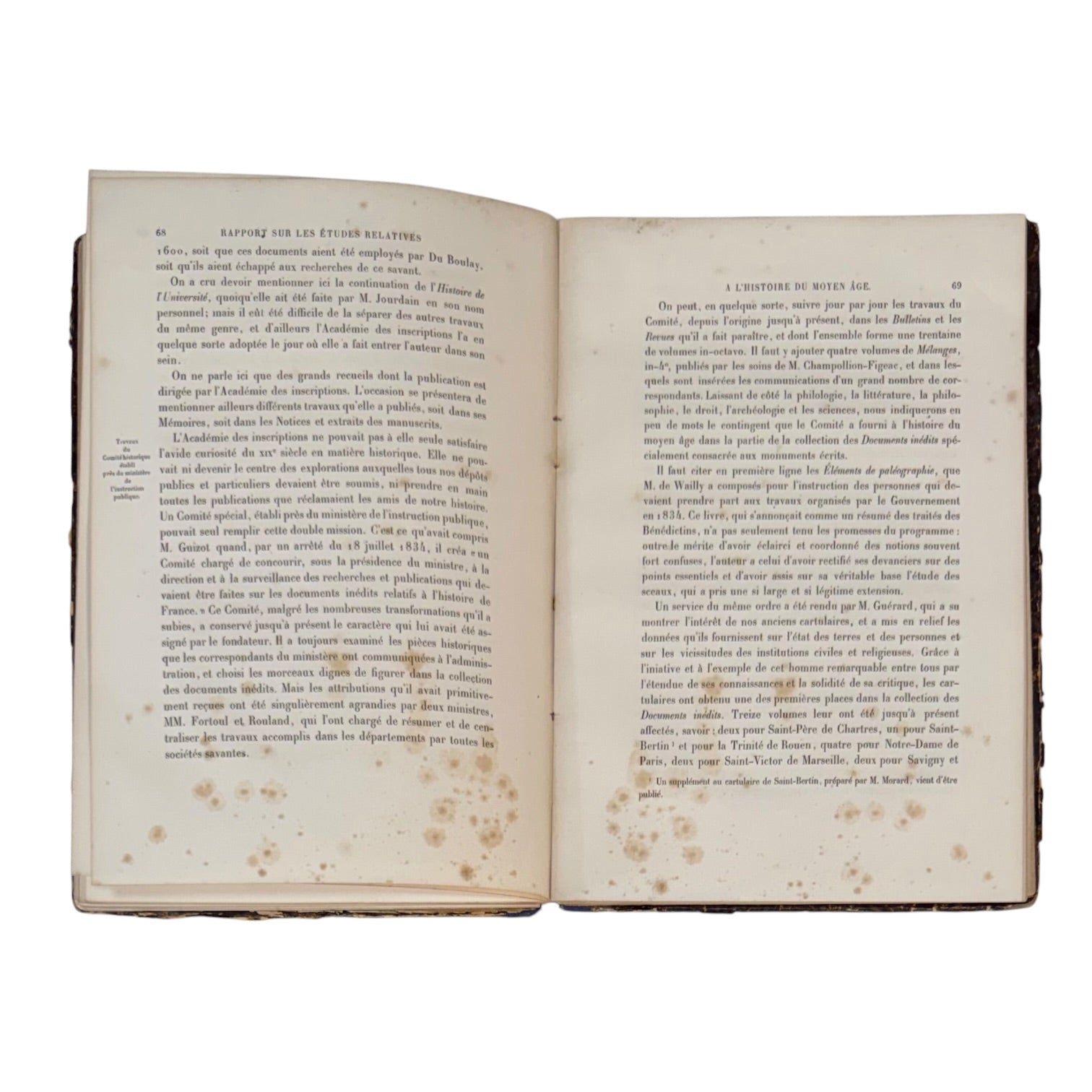 Libro Recueil de Rapports Francés de 1868