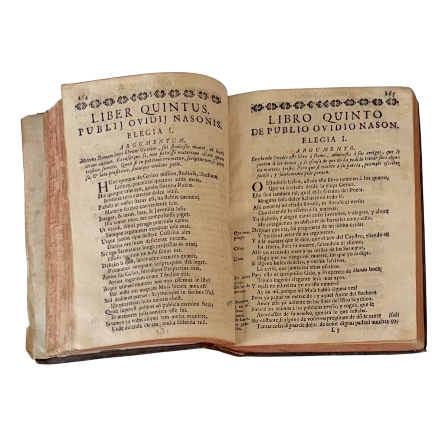 Libro Comento de P. Ovidio Nasón a los libros de Tristes y Ponto de 1733