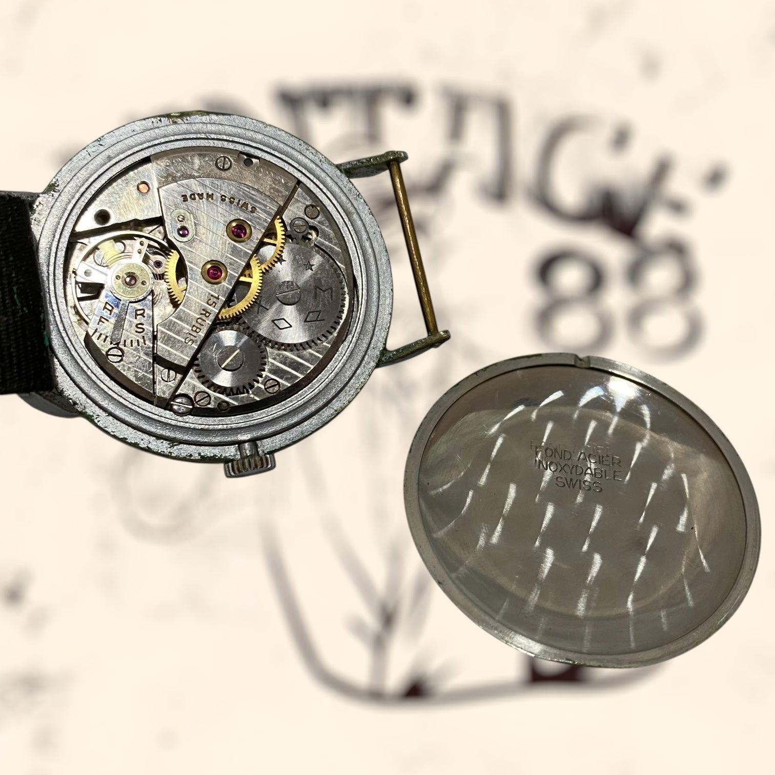 Reloj Edox Suizo de cuerda antiguo