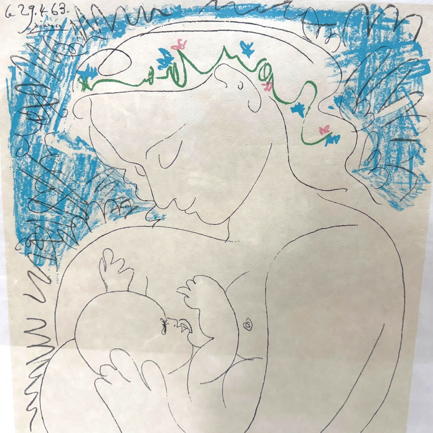 Litografía Maternidad de Pablo Picasso