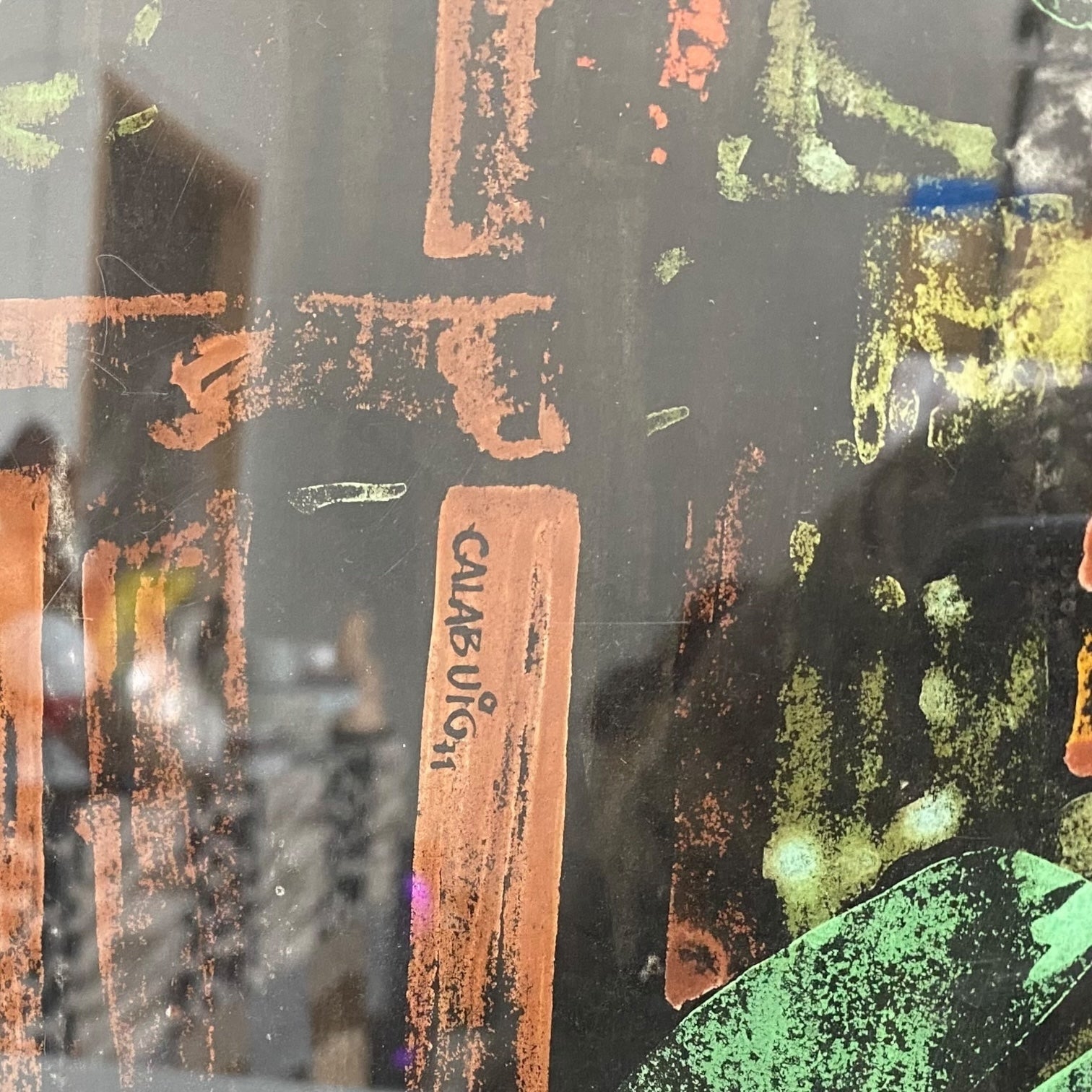 Pintura abstracta de Tino Calabuig