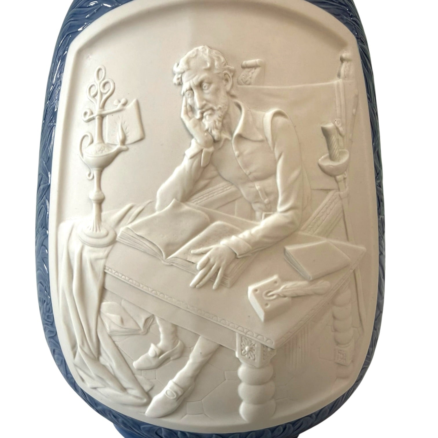 Jarrón Oval Don Quijote de porcelana Lladró