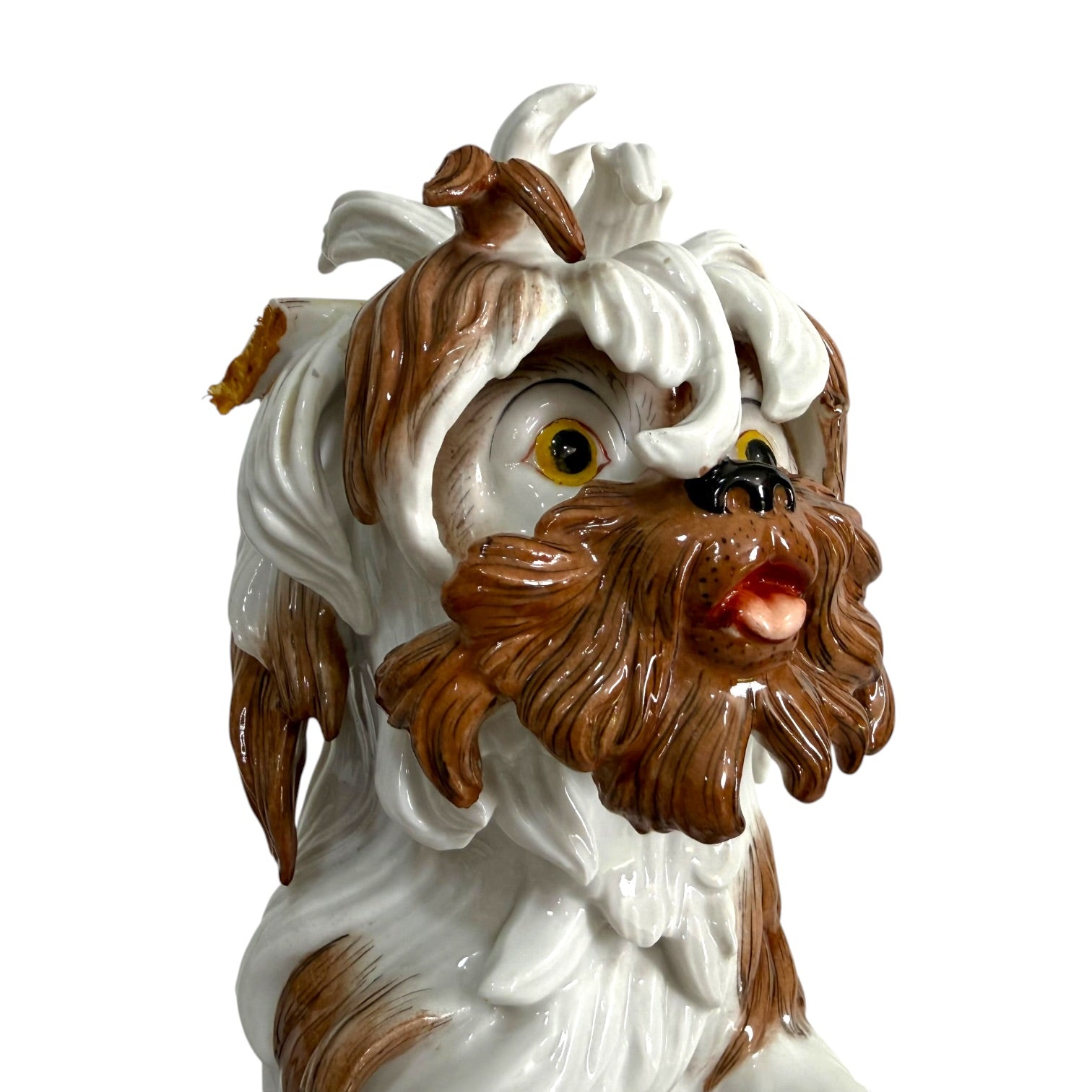 Figura perro Gos D’Atura Catalá de porcelana Algora de gran tamaño