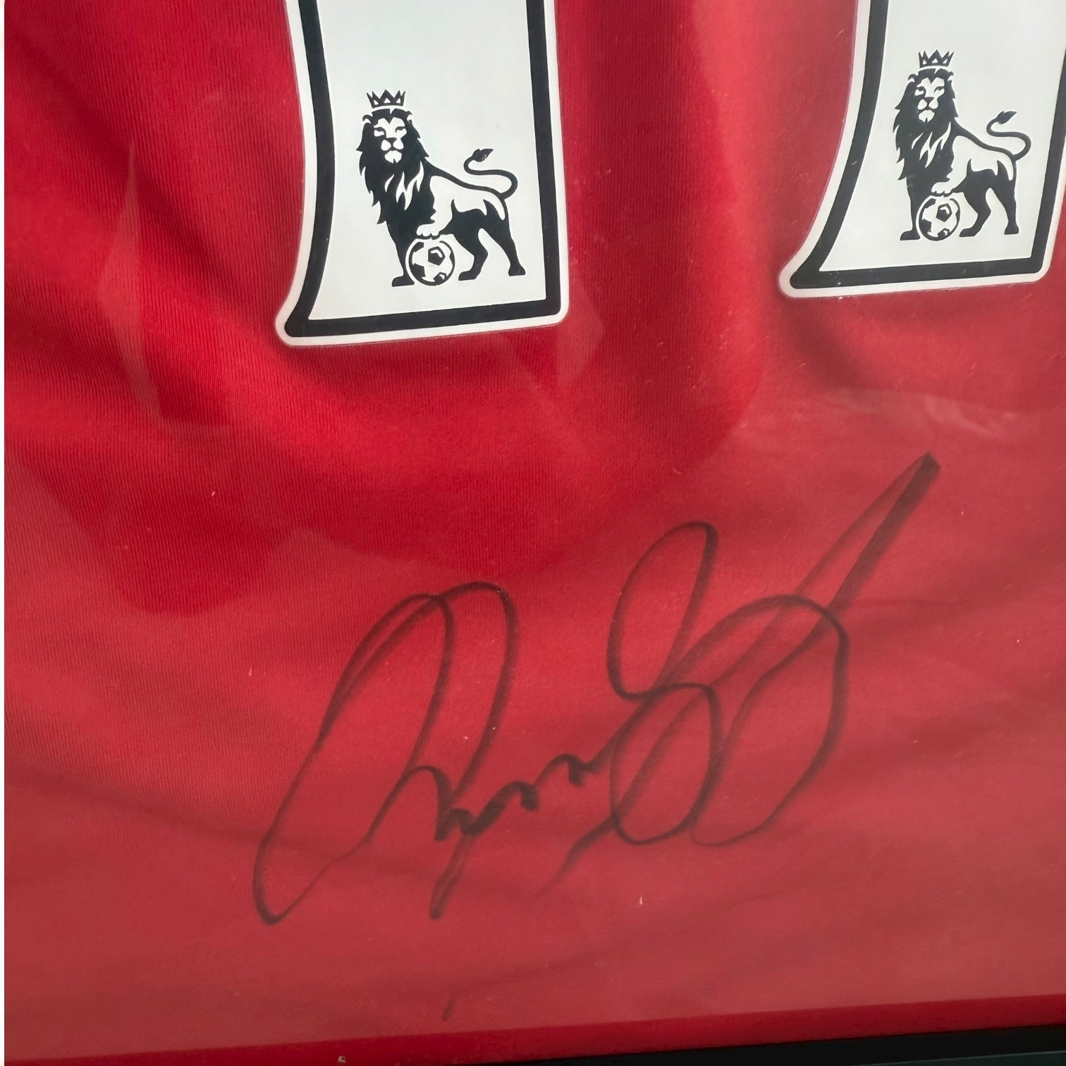 Camiseta del Manchester United con autógrafo de Ryan Giggs original certificado