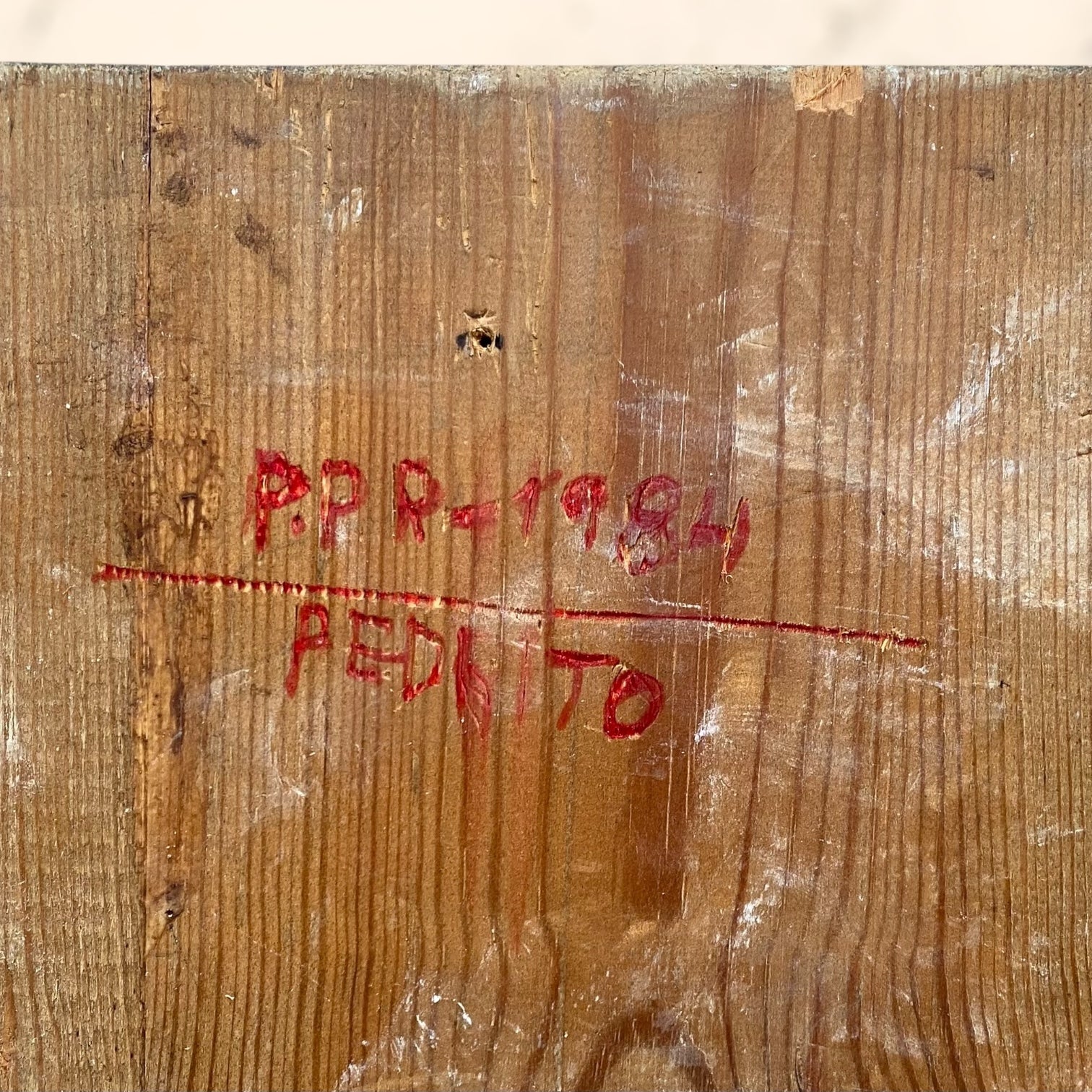 Cartel Levi’s Leather Tab de madera vintage