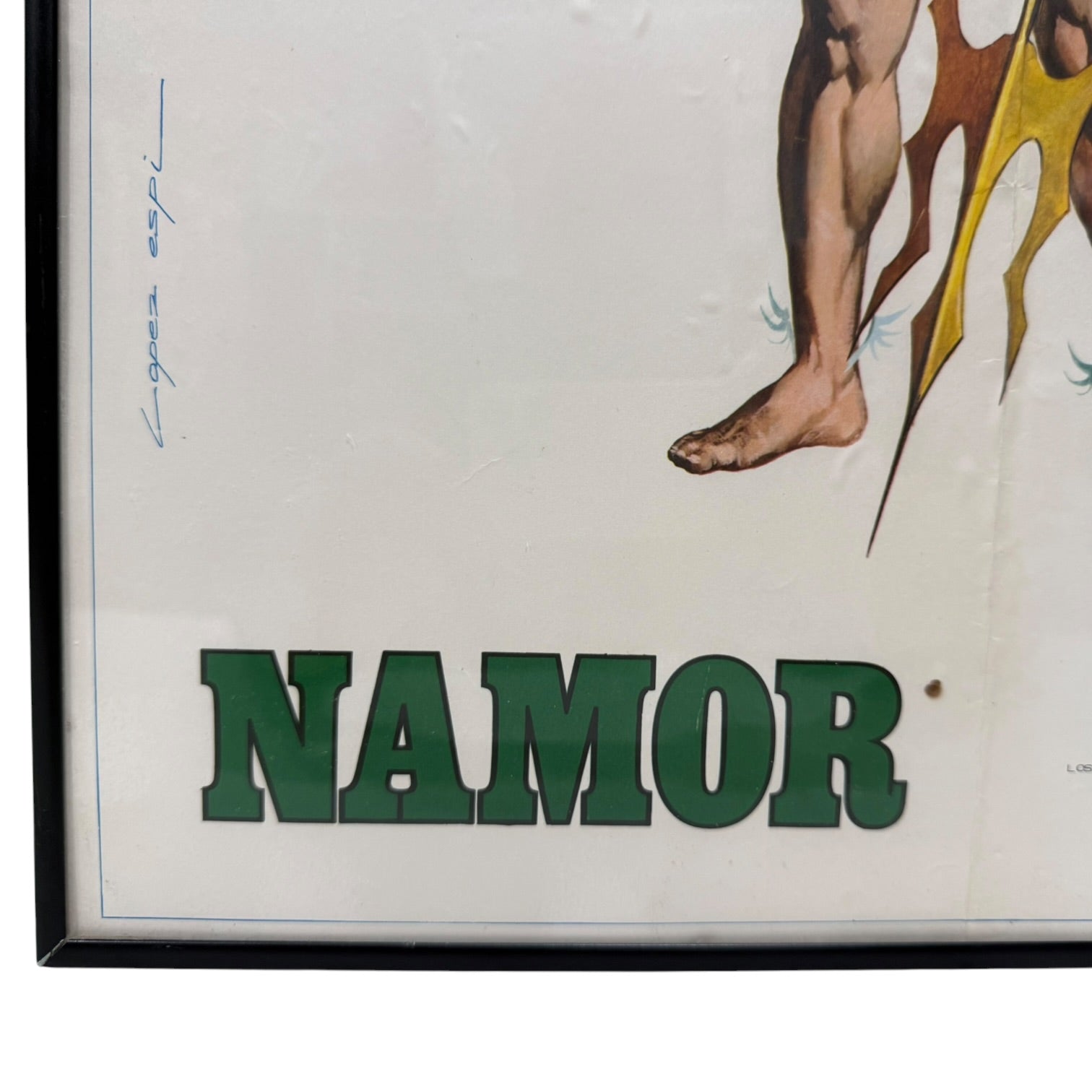 Póster del personaje Namor de Marvel de Rafael López Espí 1972