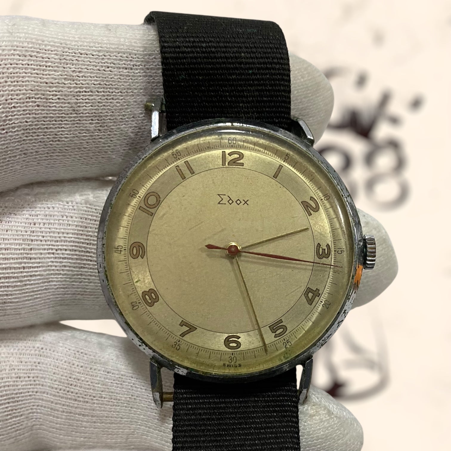 Reloj Edox Suizo de cuerda antiguo