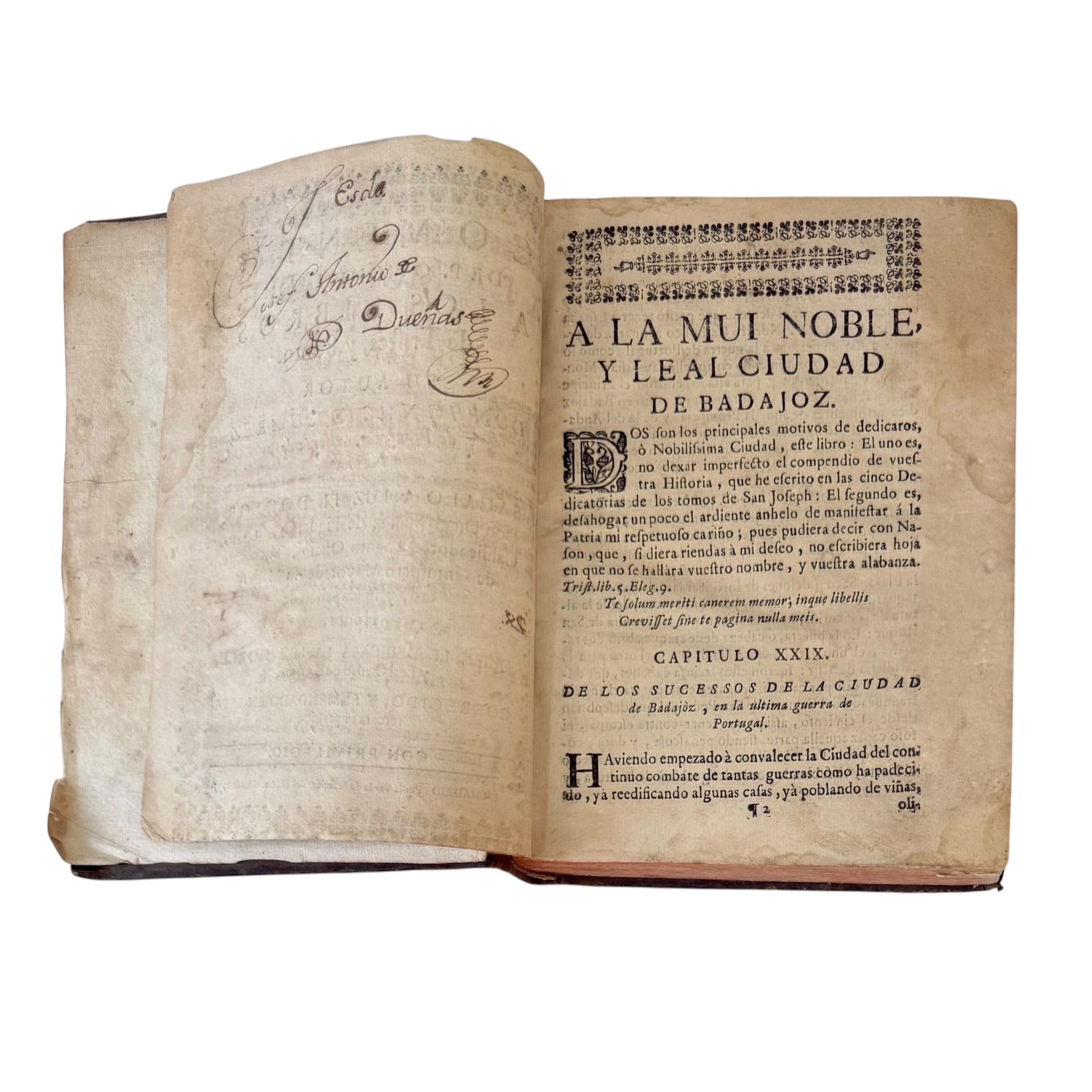 Libro Comento de P. Ovidio Nasón a los libros de Tristes y Ponto de 1733