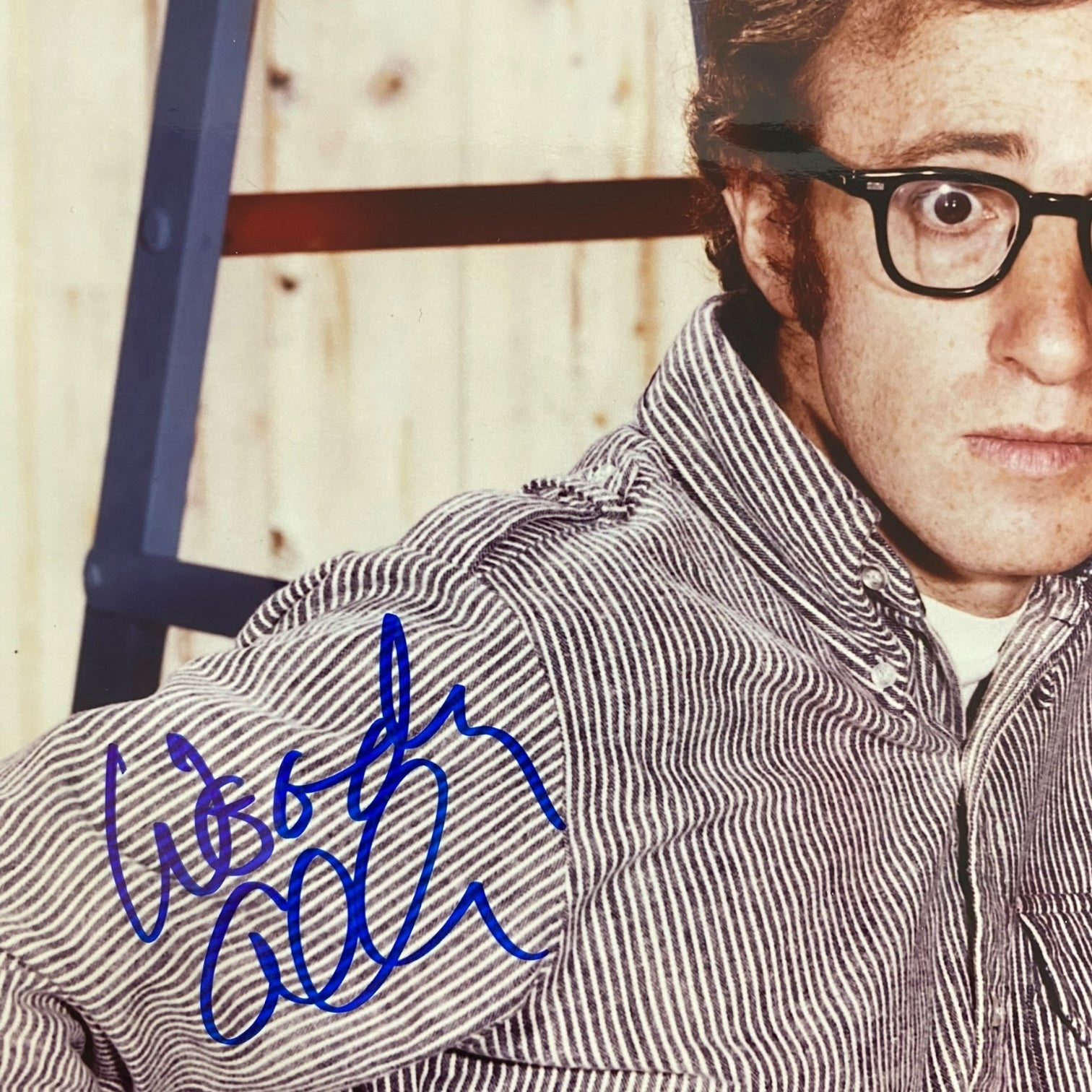 Fotografía de Woody Allen con autógrafo original certificado