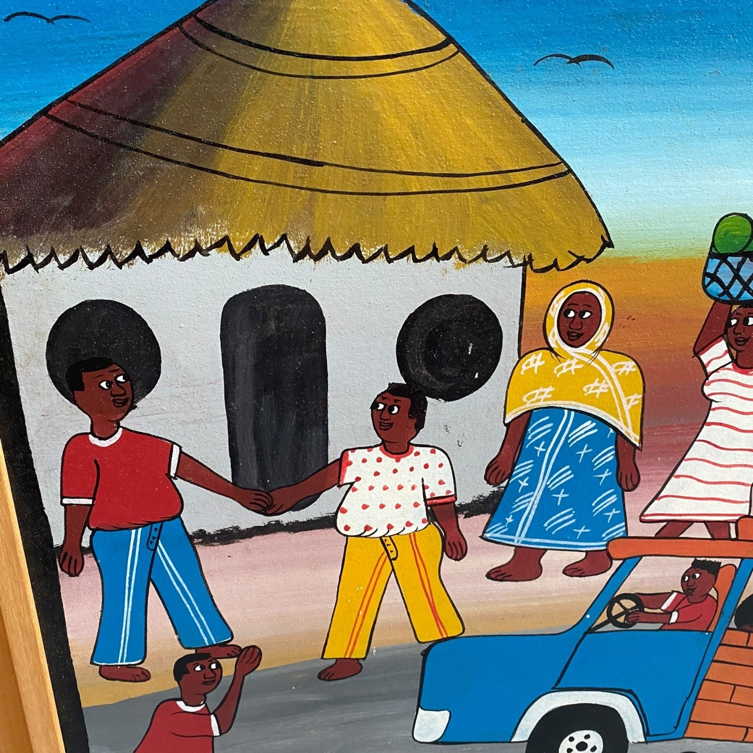Óleo sobre tabla de S. Paulo del movimiento Tingatinga Africano
