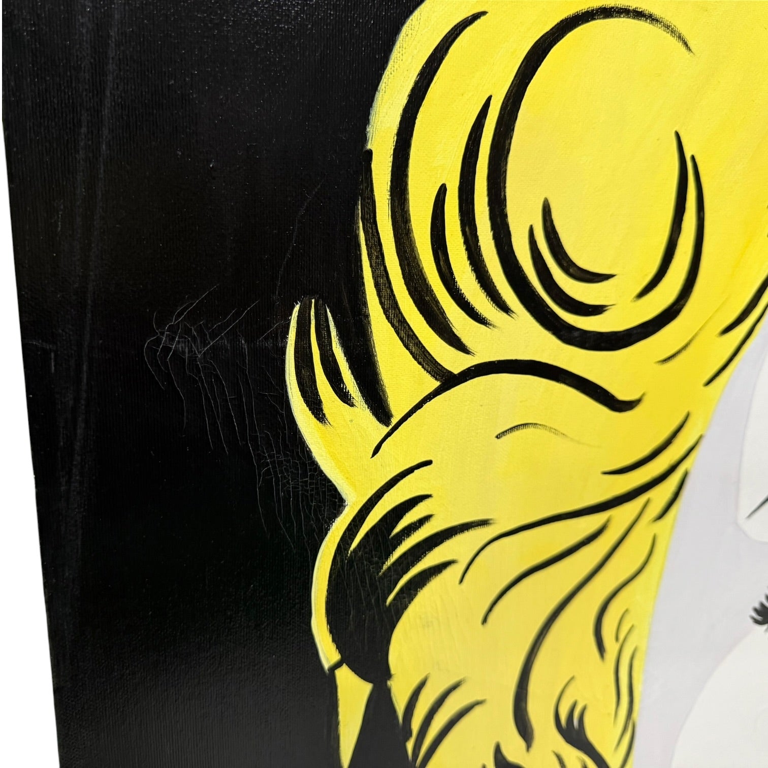 Pareja de pinturas Art Pop de Marilyn Monroe y Audrey Hepburn firmados por Amanache