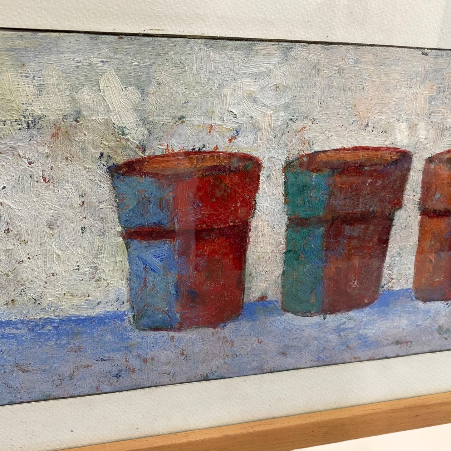 Pintura enmarcada y firmada