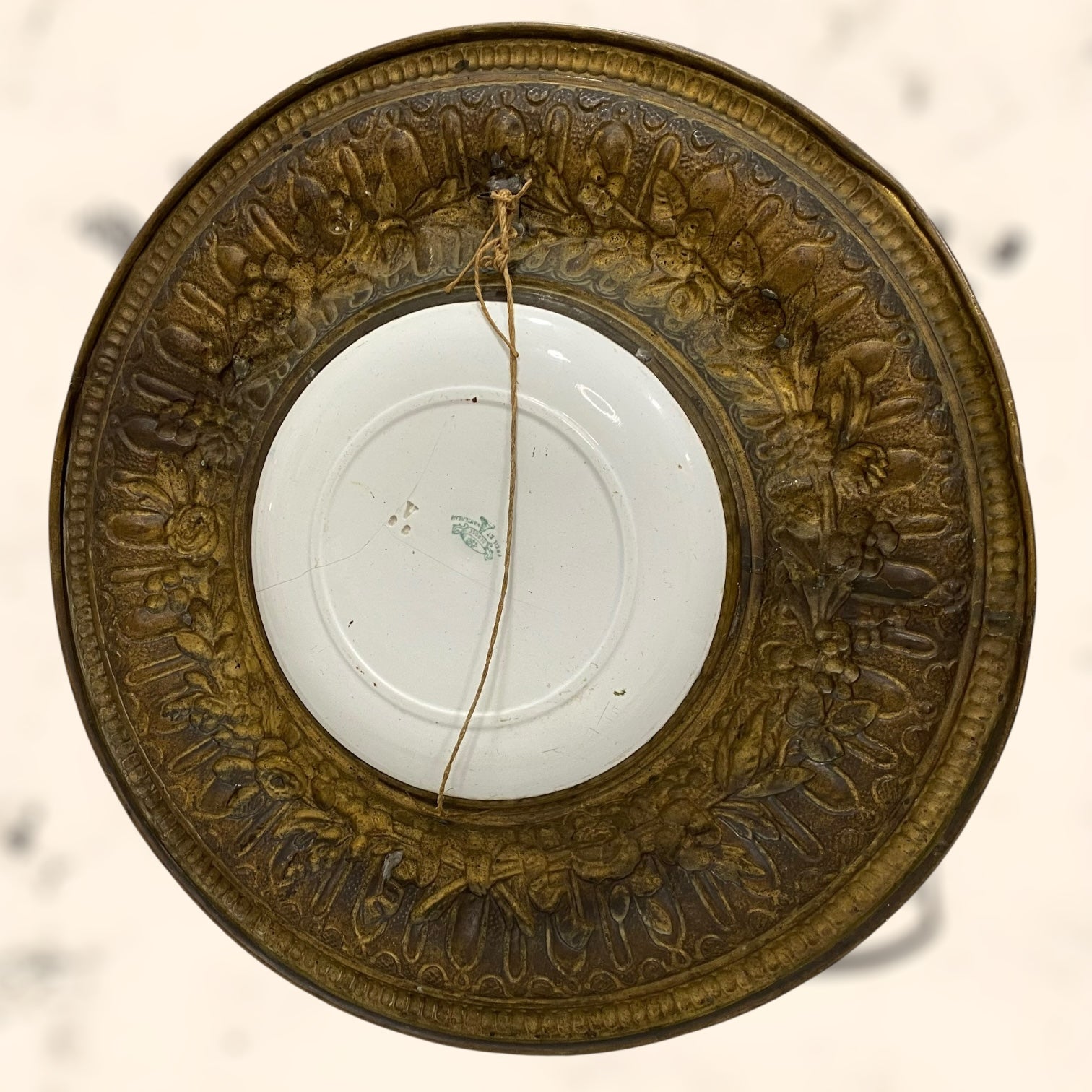 Plato Creil Montereau de loza Francés antiguo S. XIX