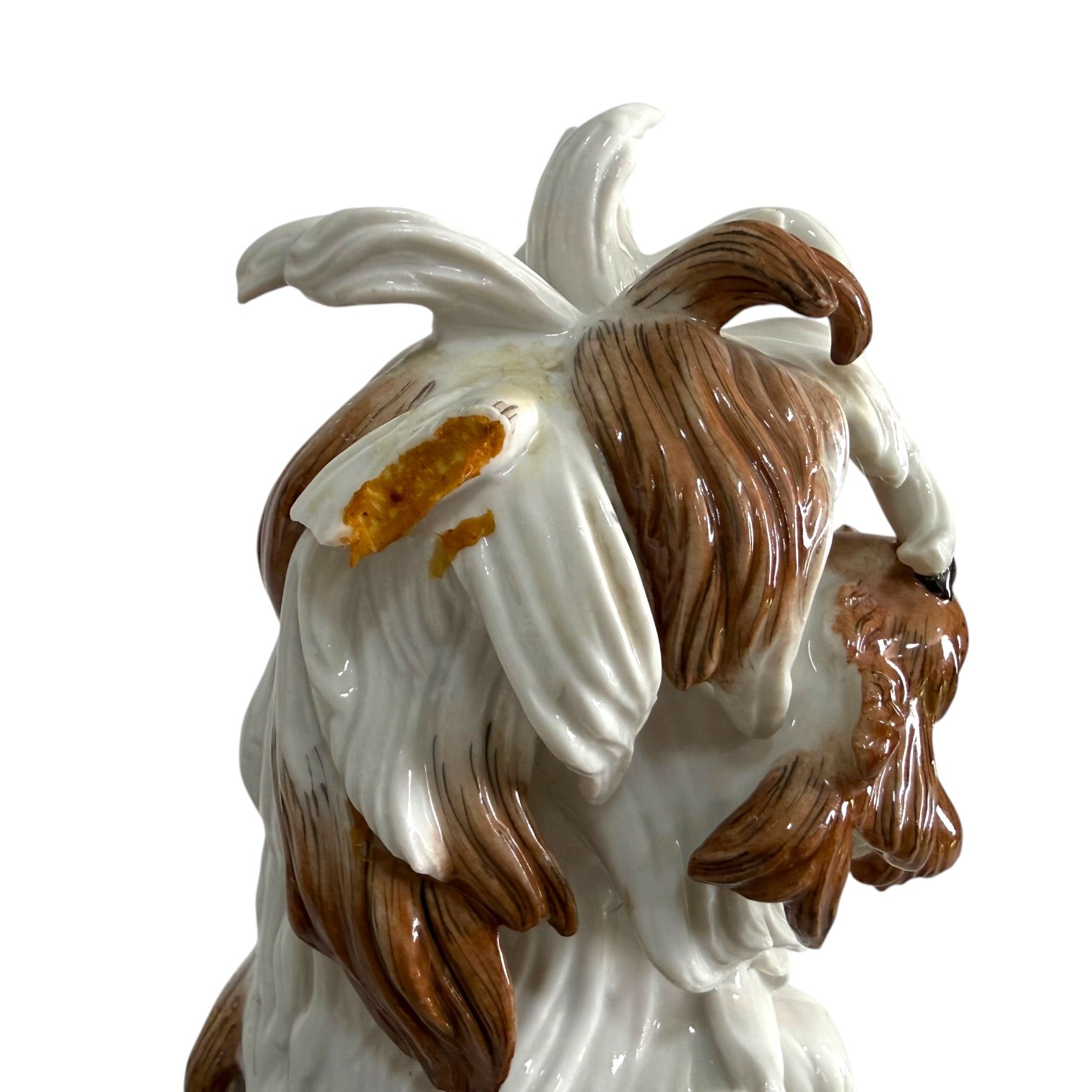 Figura perro Gos D’Atura Catalá de porcelana Algora de gran tamaño