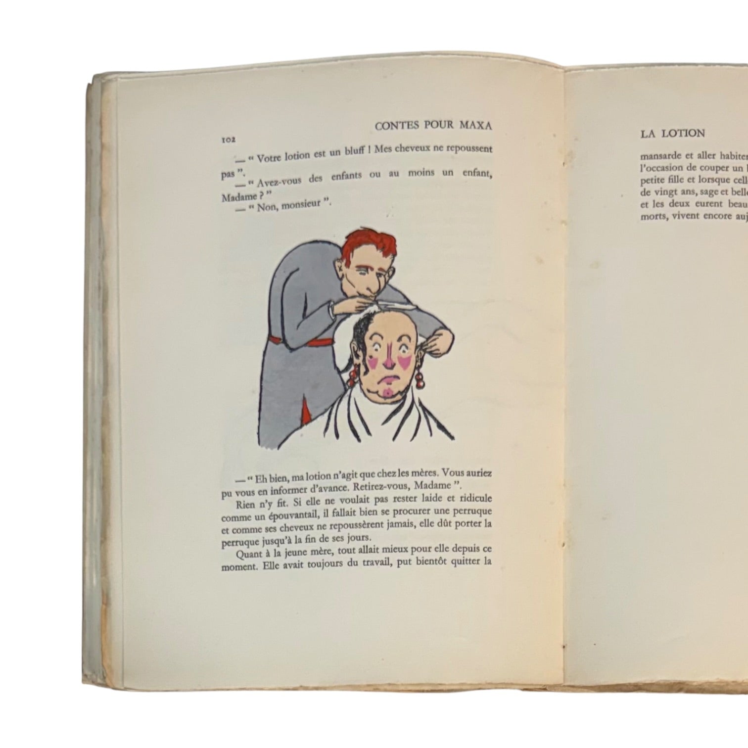 Libro Contes pour Maxa del año 1929