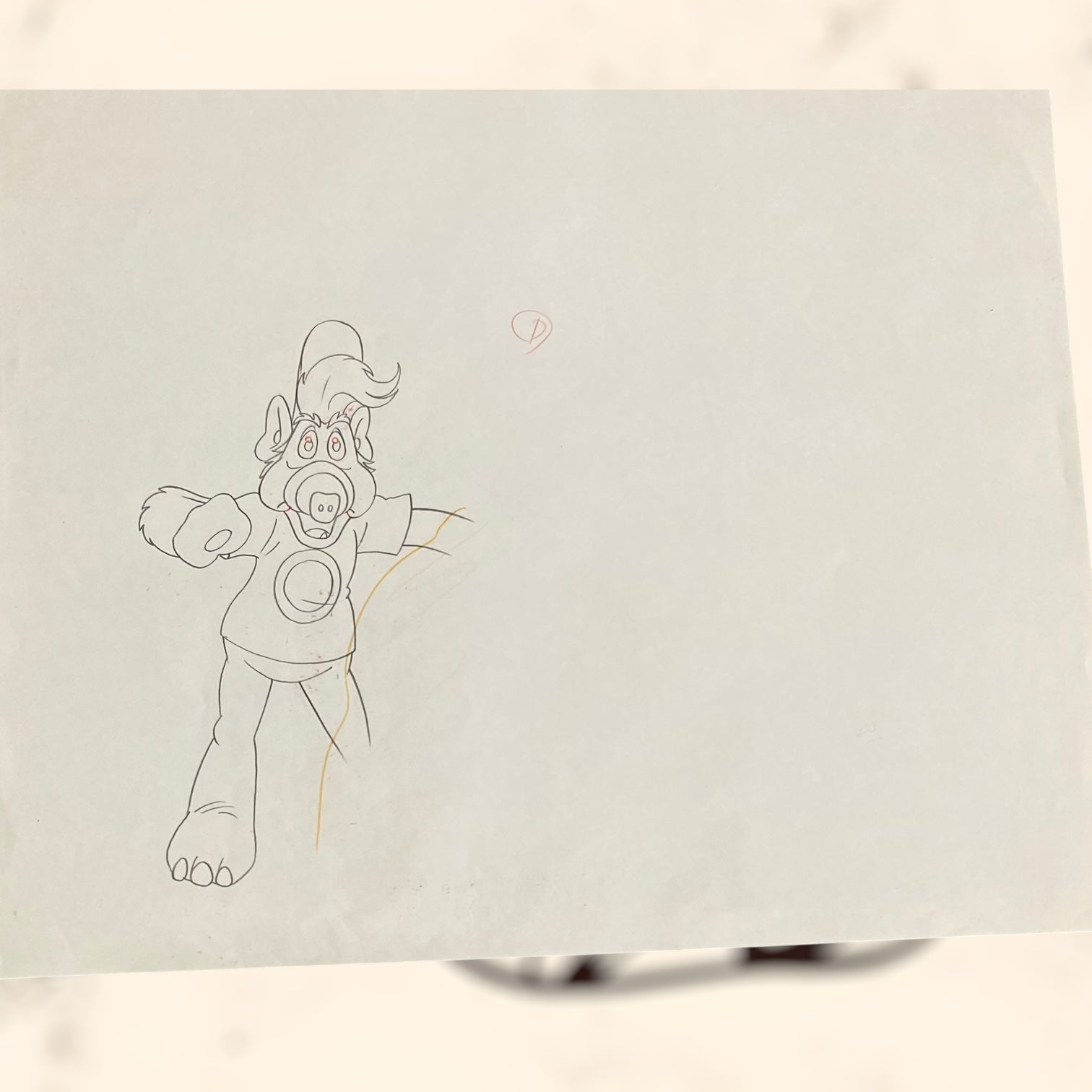 Célula original de la serie animada Alf de los años 80