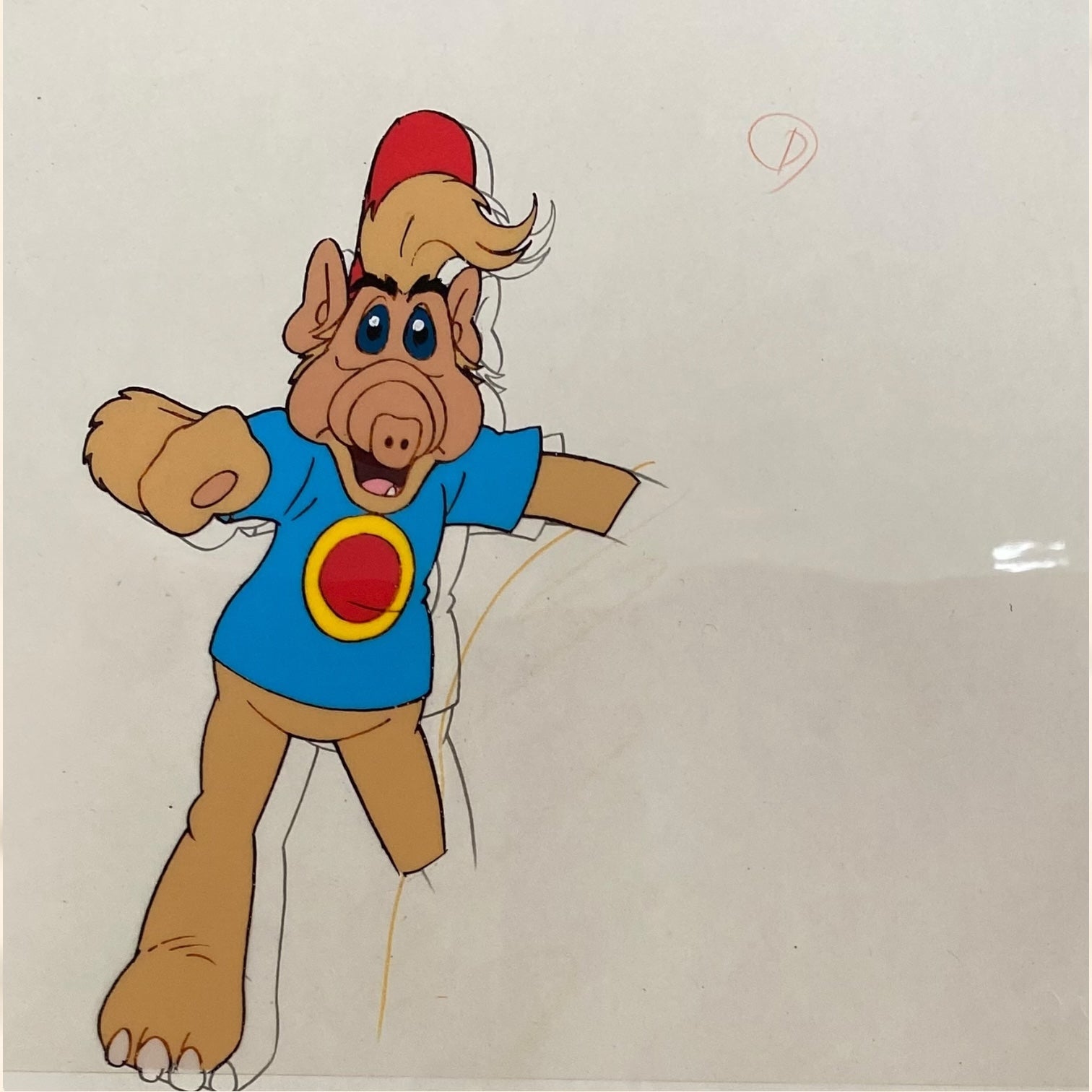 Célula original de la serie animada Alf de los años 80