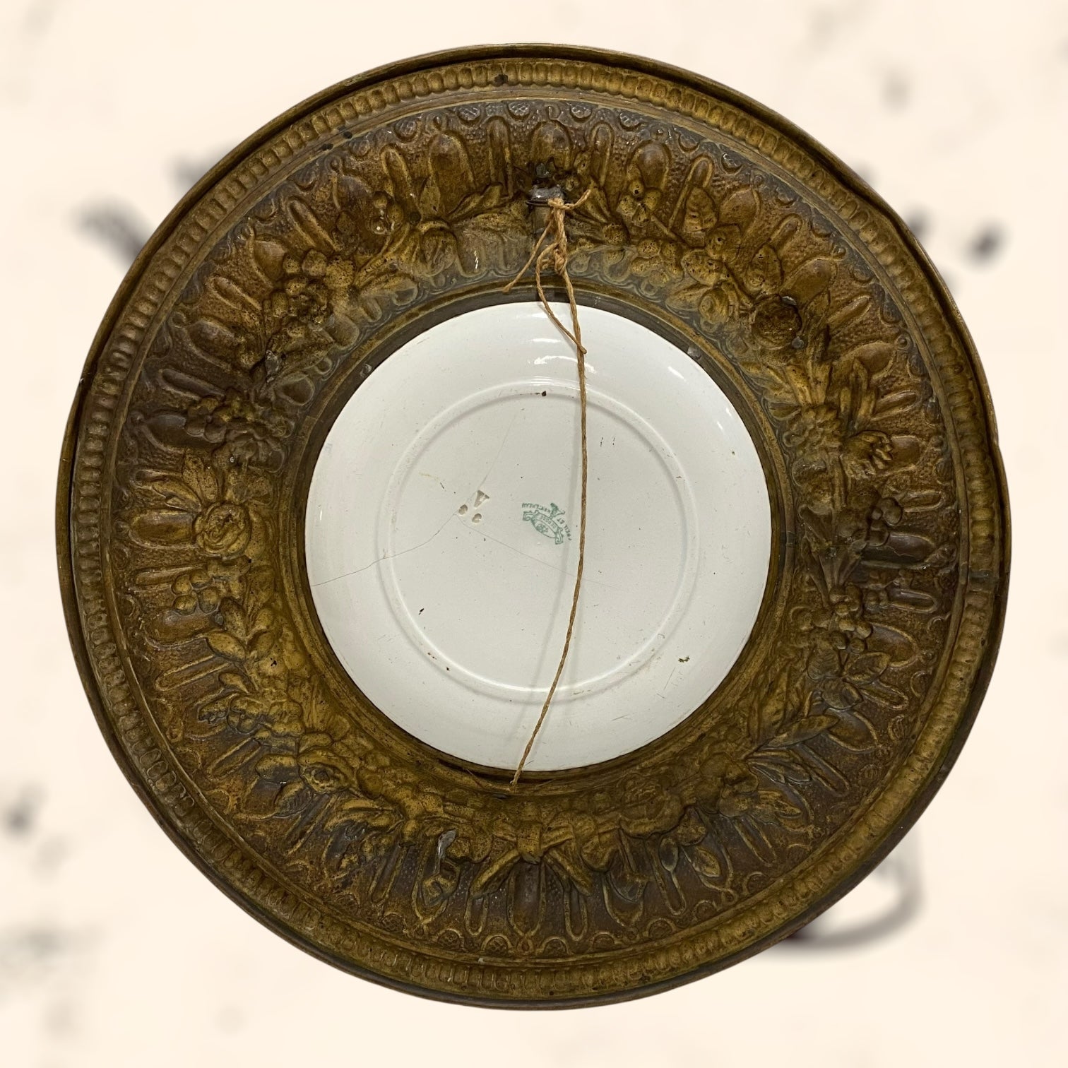 Plato Creil Montereau de loza Francés antiguo S. XIX