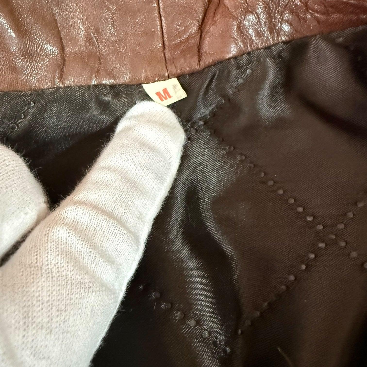 Chaqueta Gino Montanaro de cuero vintage