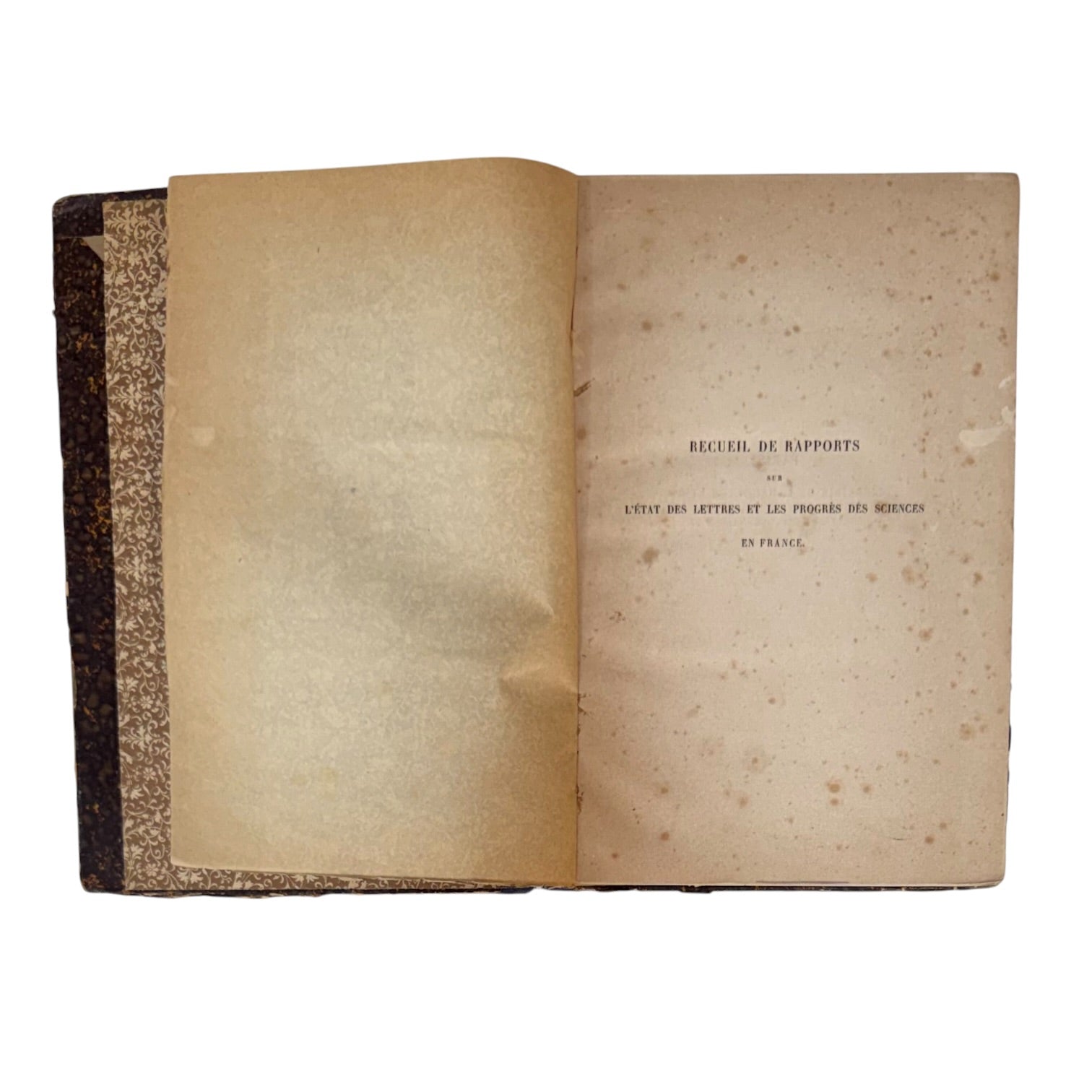 Libro Recueil de Rapports Francés de 1868