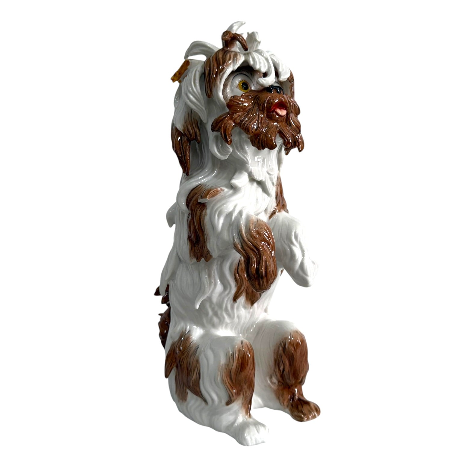 Figura perro Gos D’Atura Catalá de porcelana Algora de gran tamaño