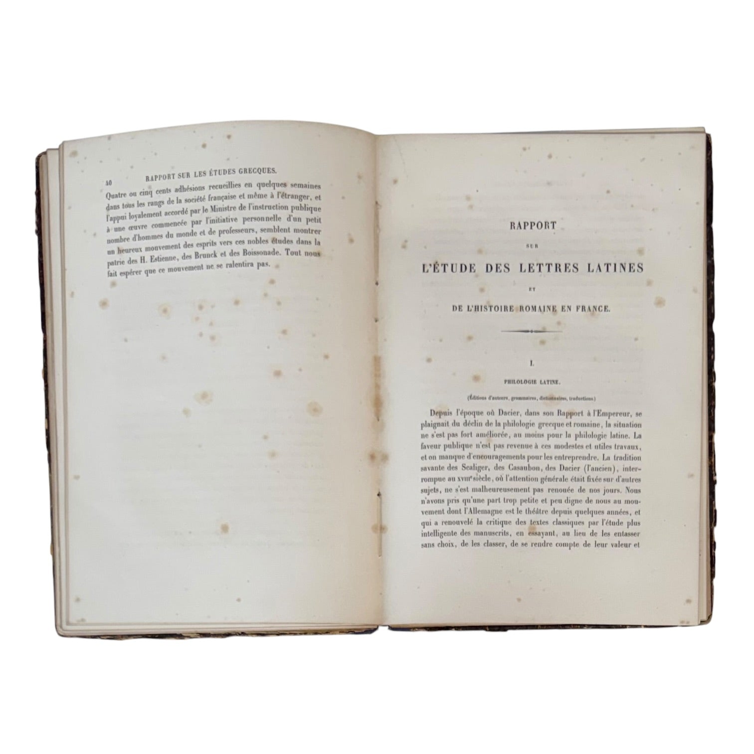 Libro Recueil de Rapports Francés de 1868