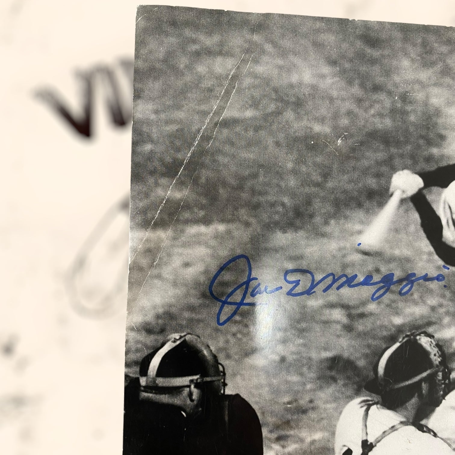Fotografía de Joe DiMaggio con autógrafo original certificado