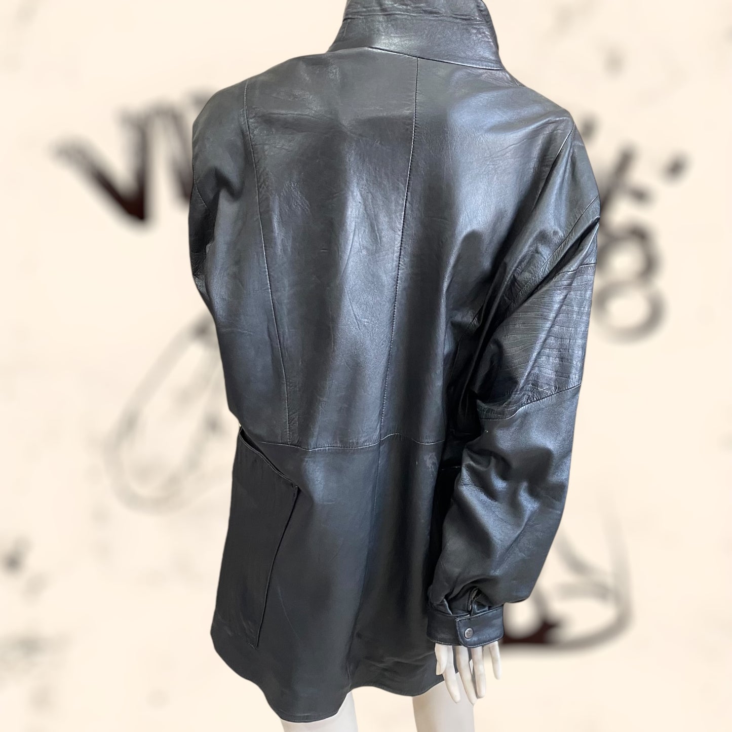 Chaqueta Yves Saint Laurent de cuero vintage