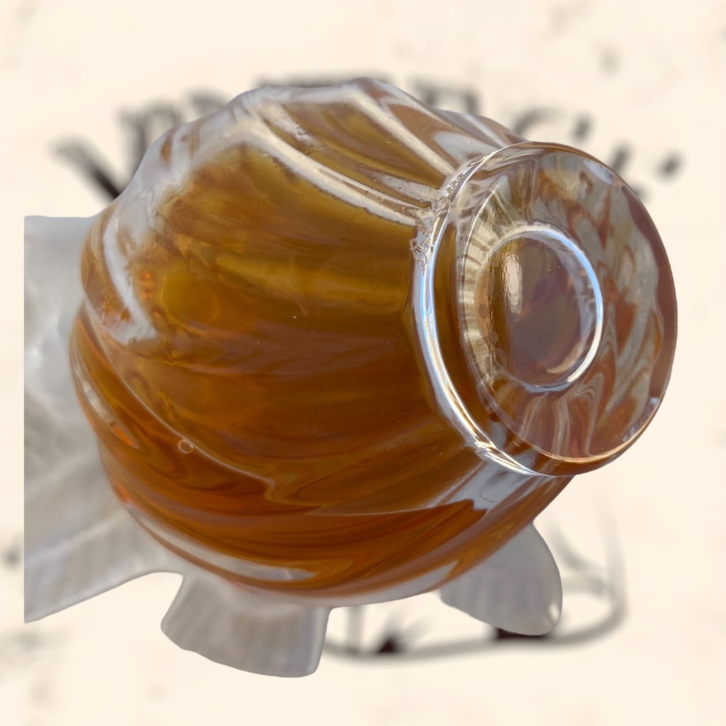 Frasco de perfume L’ Air Temp de Nina Ricci diseñado por Marc Lalique antiguo