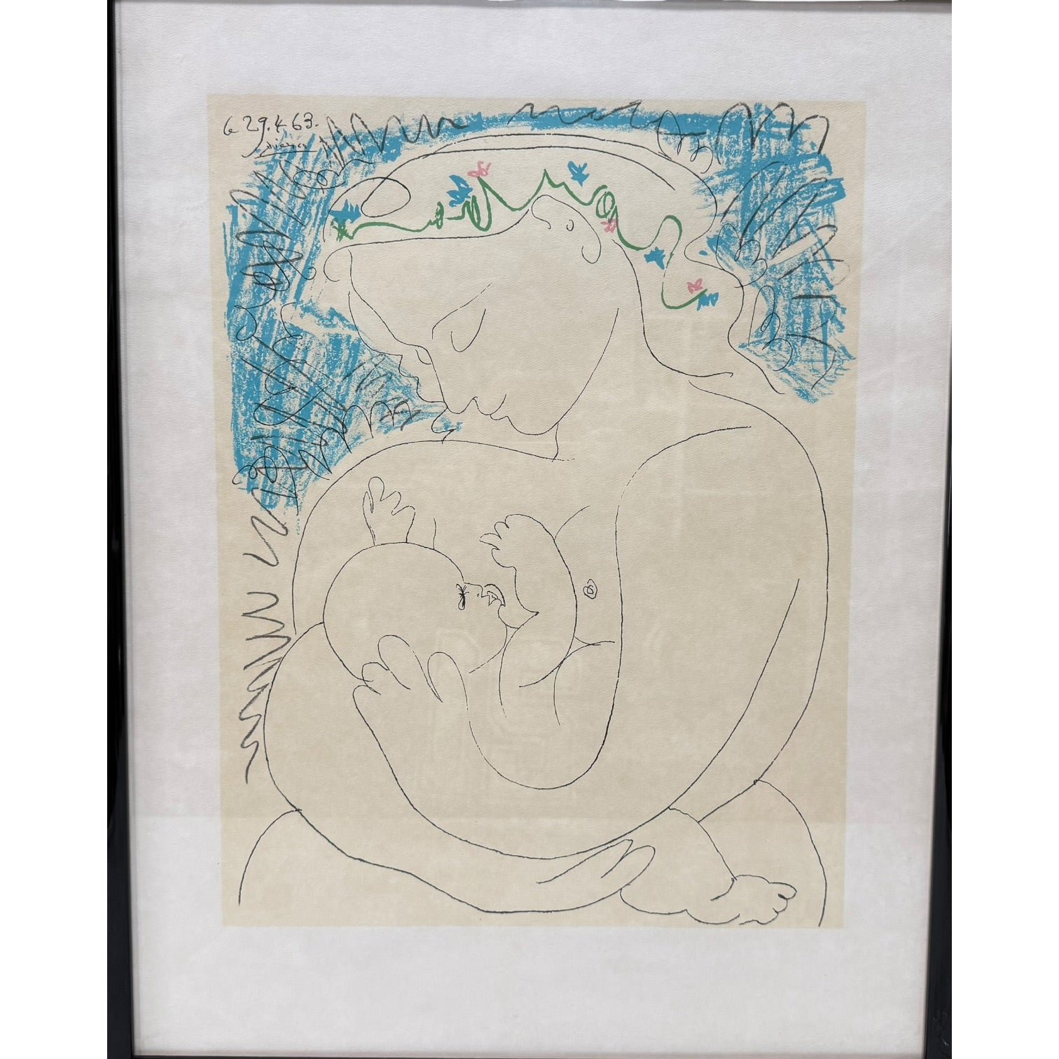 Litografía Maternidad de Pablo Picasso