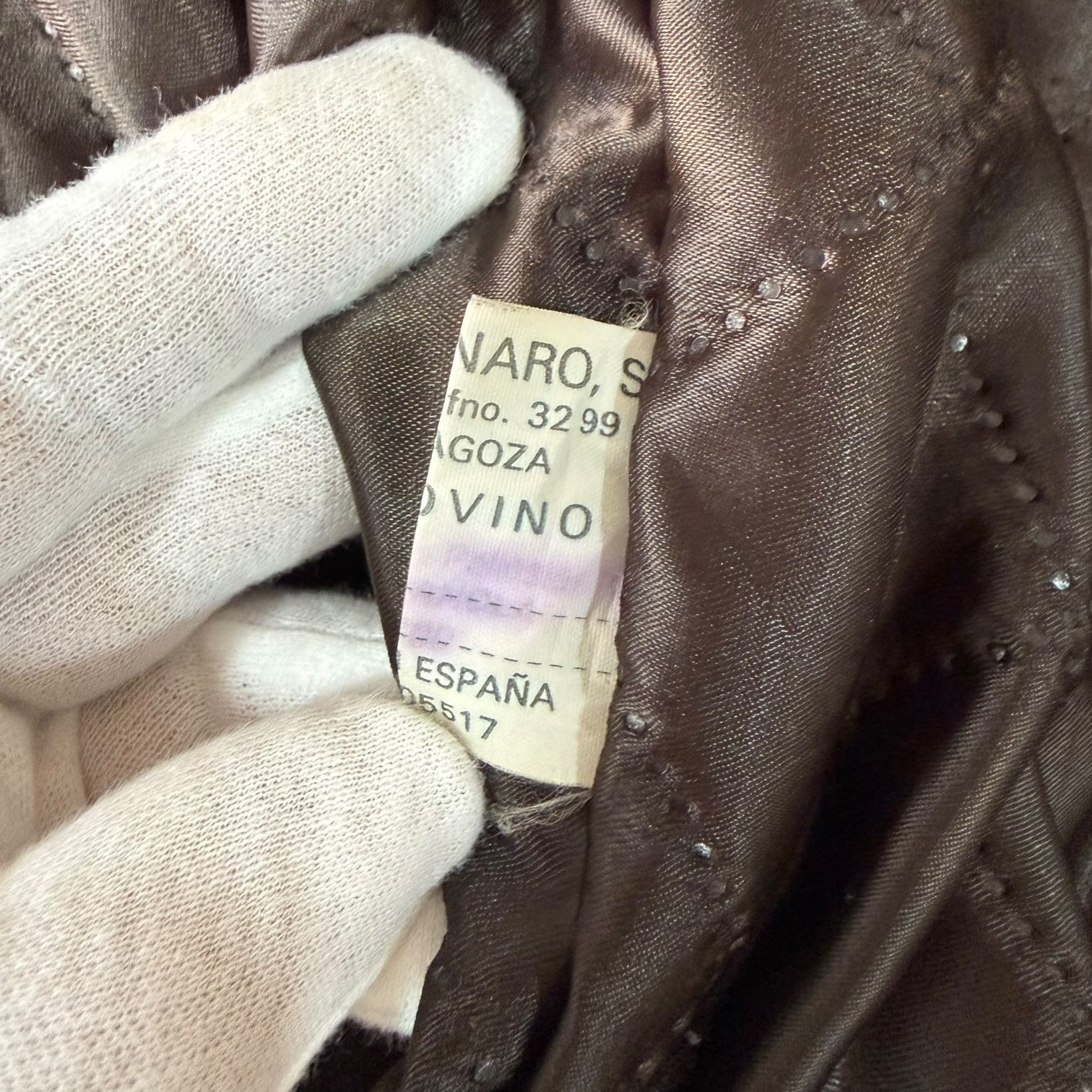 Chaqueta Gino Montanaro de cuero vintage