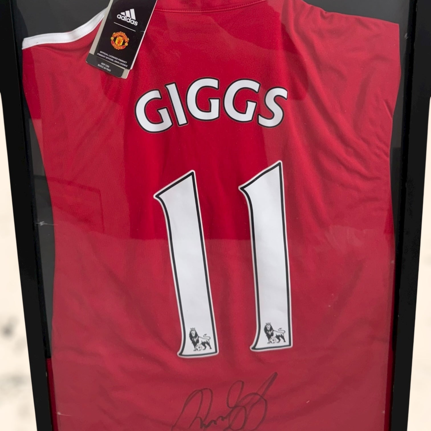 Camiseta del Manchester United con autógrafo de Ryan Giggs original certificado