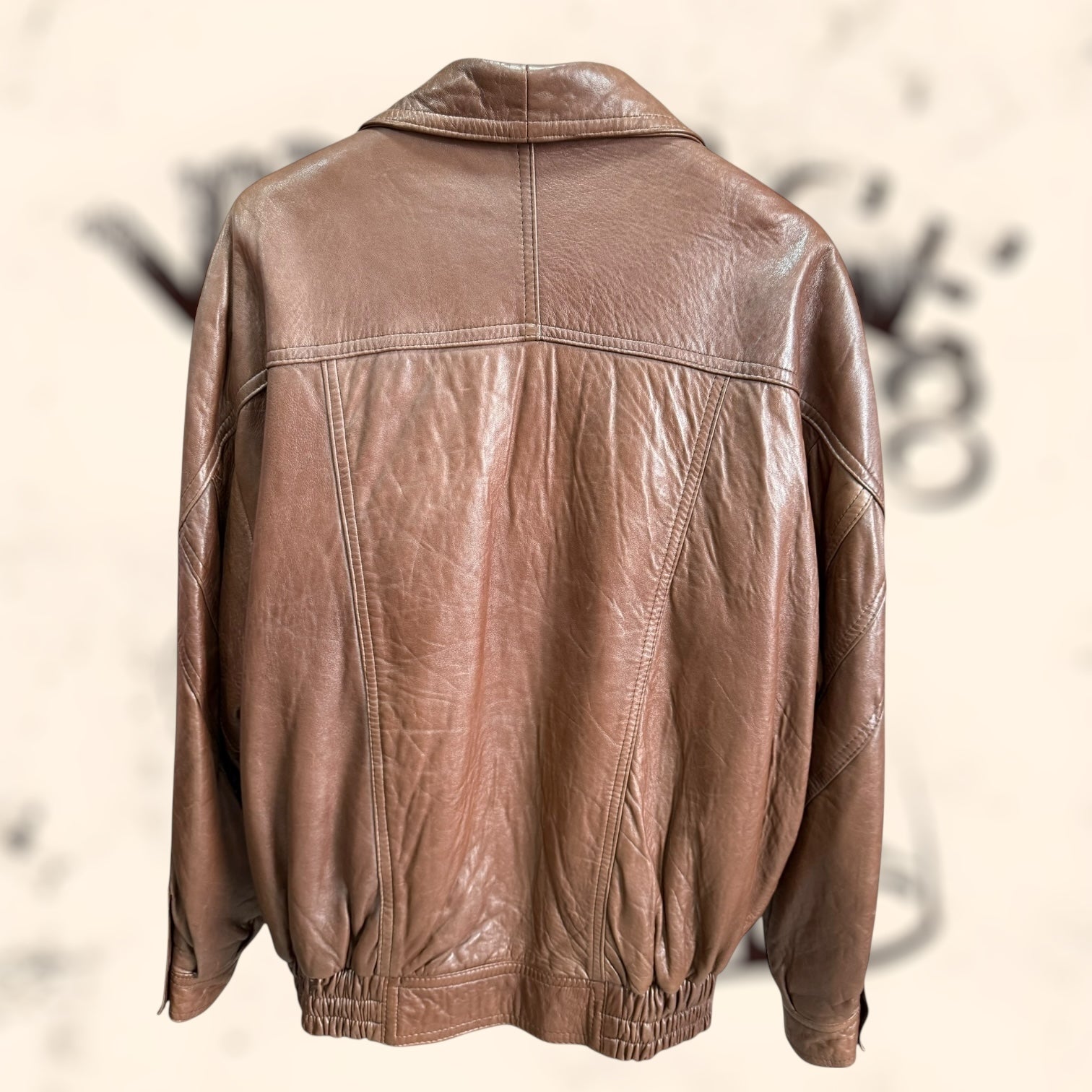 Chaqueta Gino Montanaro de cuero vintage