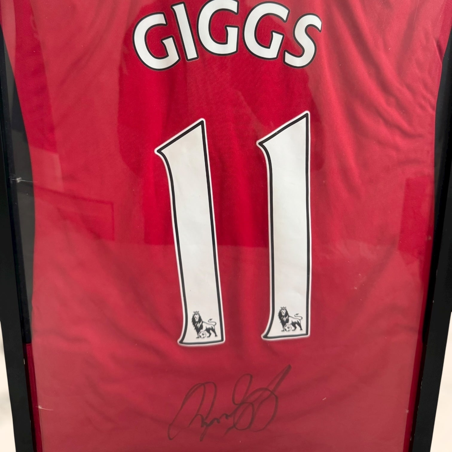 Camiseta del Manchester United con autógrafo de Ryan Giggs original certificado