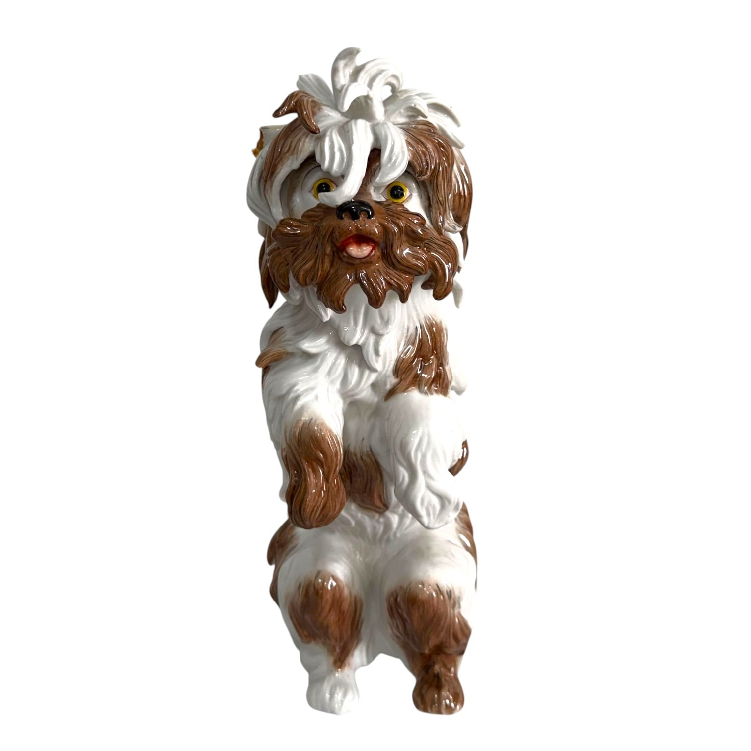 Figura perro Gos D’Atura Catalá de porcelana Algora de gran tamaño