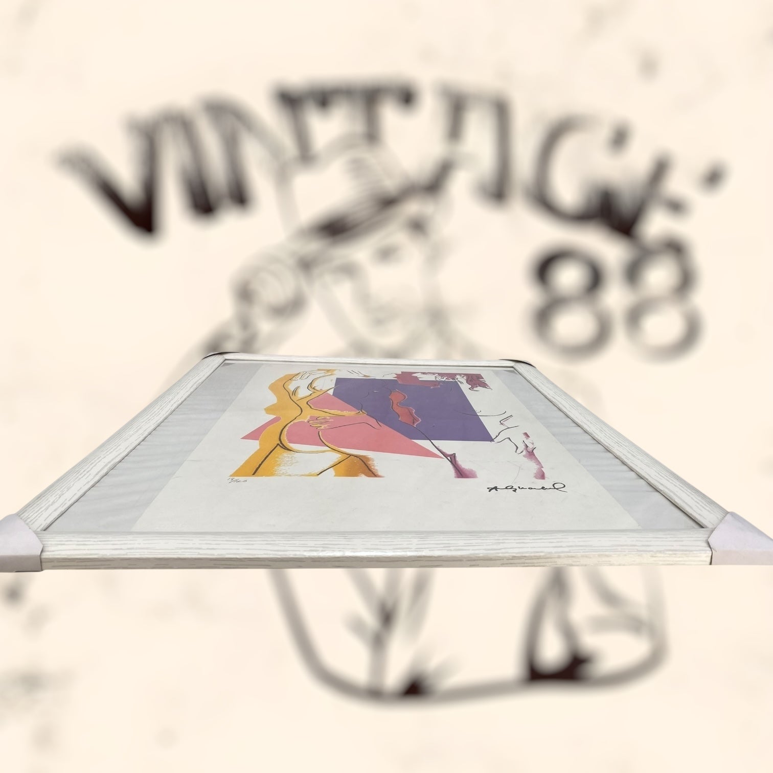 Litografía Love de Andy Warholl con certificado de autenticidad