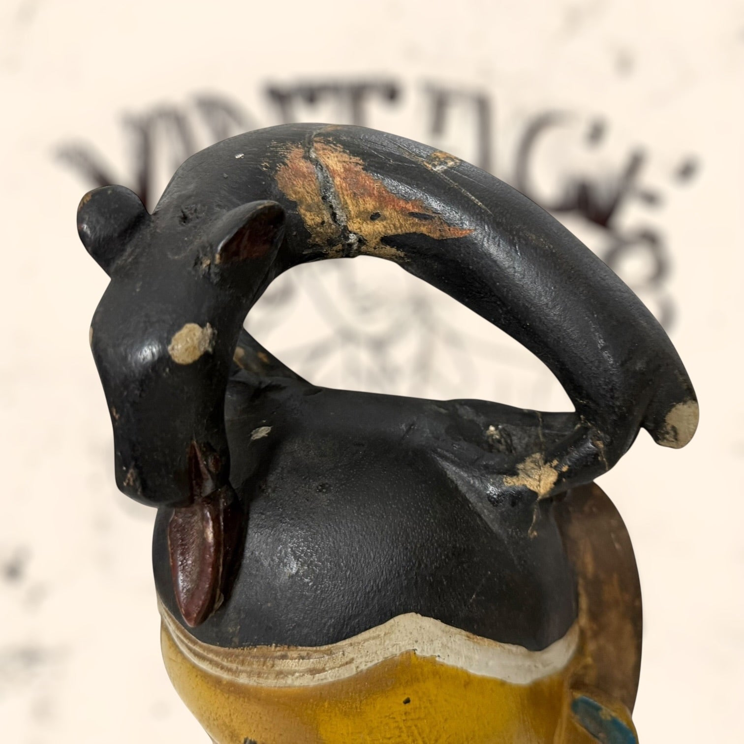 Máscara tribal Baule Africana vintage