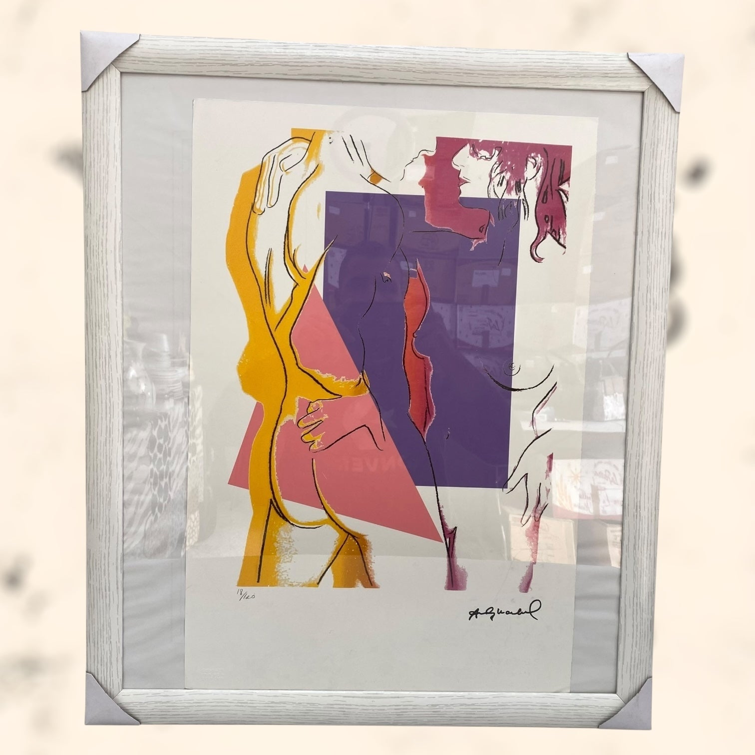 Litografía Love de Andy Warholl con certificado de autenticidad