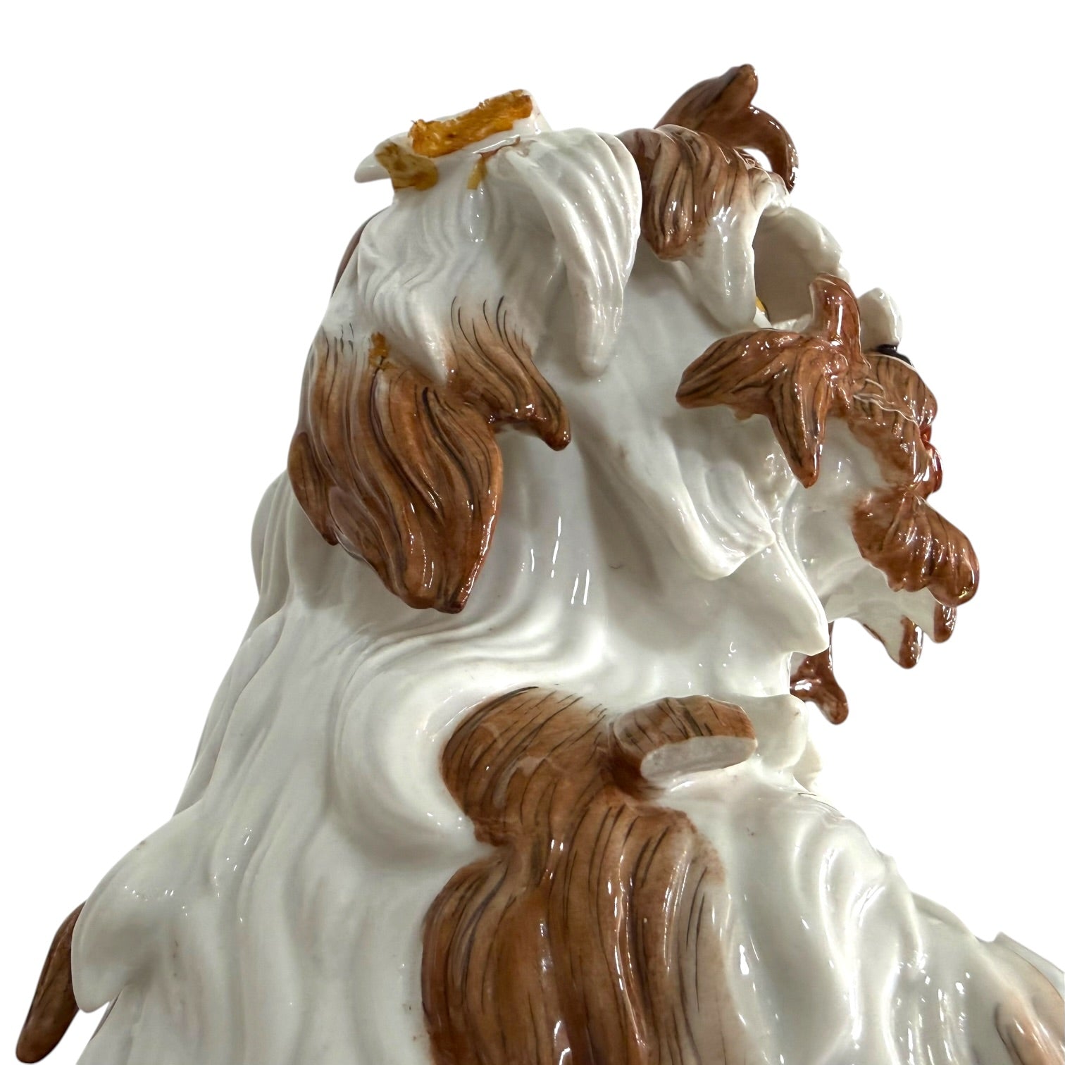 Figura perro Gos D’Atura Catalá de porcelana Algora de gran tamaño