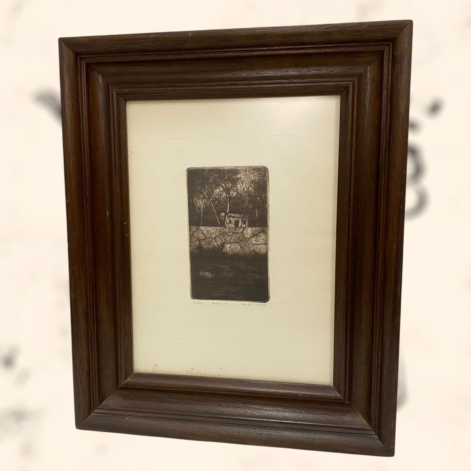 Grabado de Emilio D. Castelar firmado y numerado a lápiz