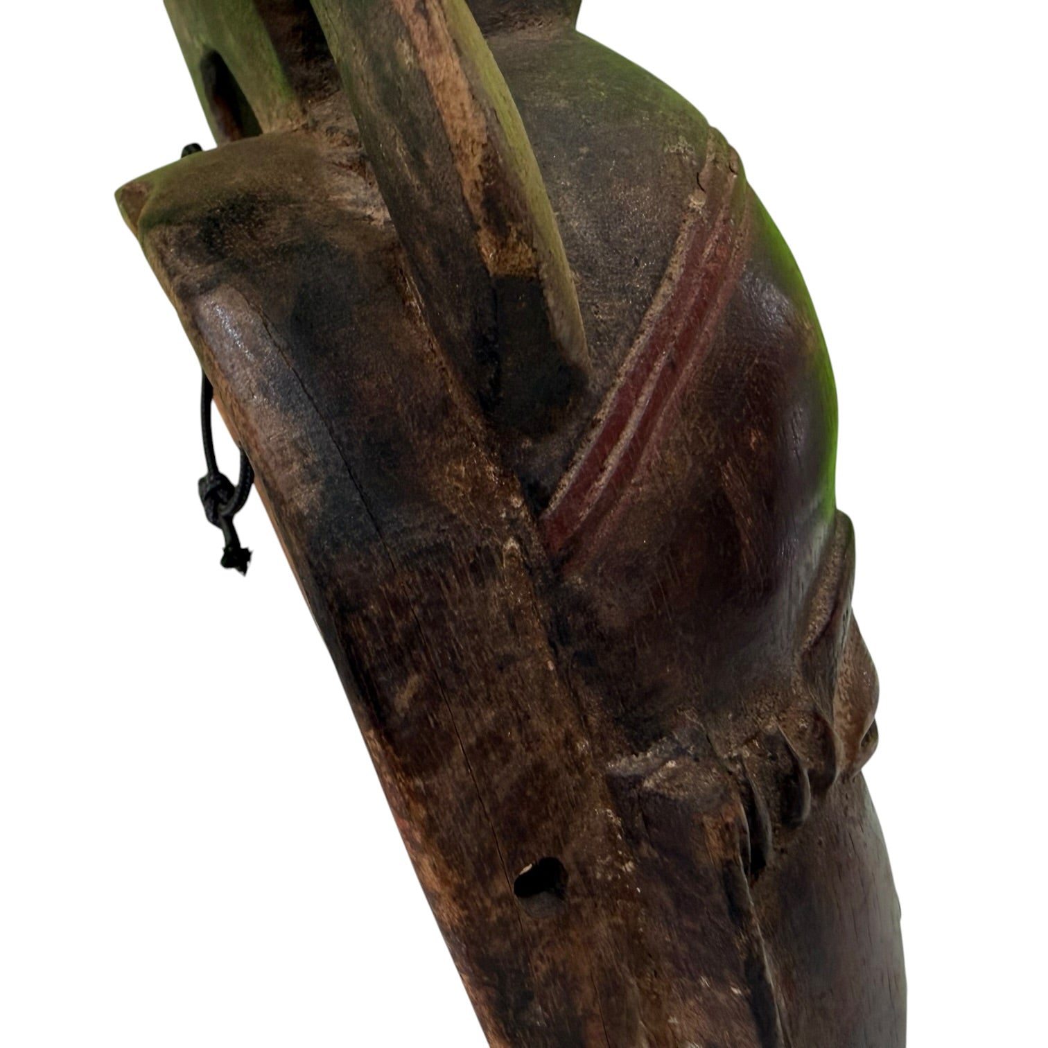 Pareja de máscaras tribales Guro Africanas vintage