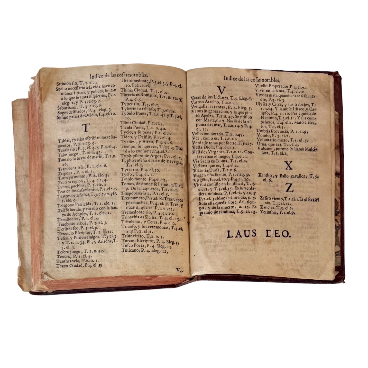 Libro Comento de P. Ovidio Nasón a los libros de Tristes y Ponto de 1733