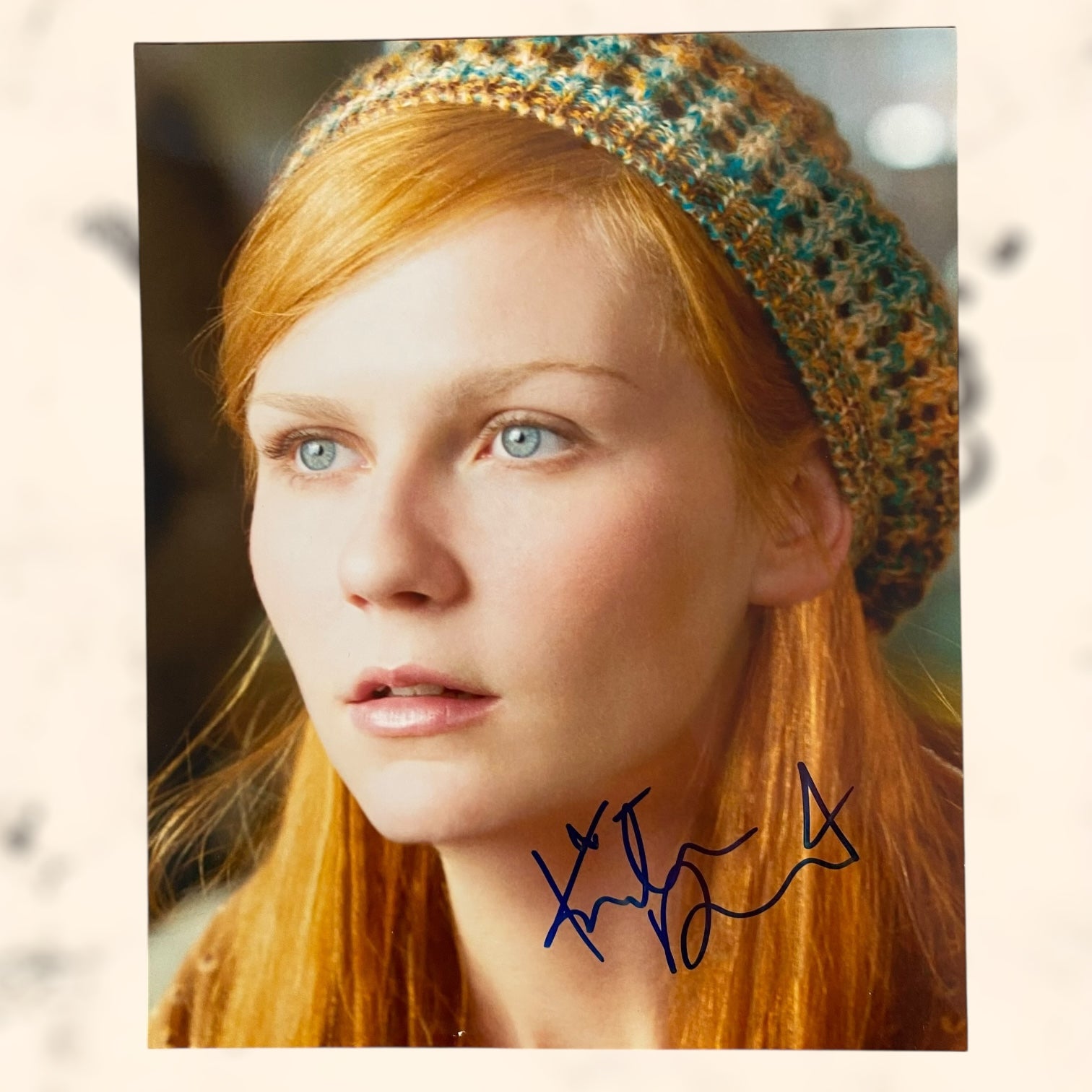 Fotografía de Kirsten Dunst con autógrafo original certificado