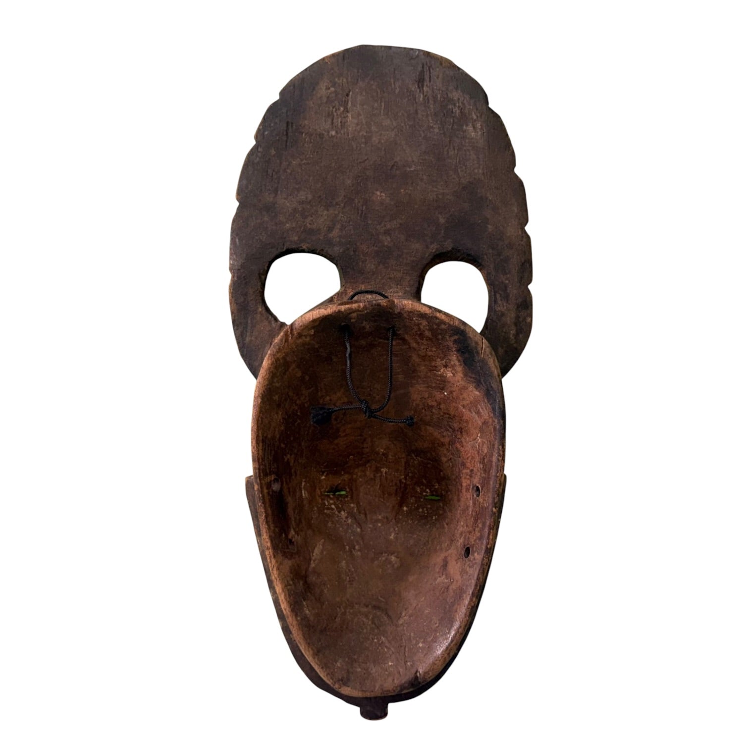 Pareja de máscaras tribales Guro Africanas vintage