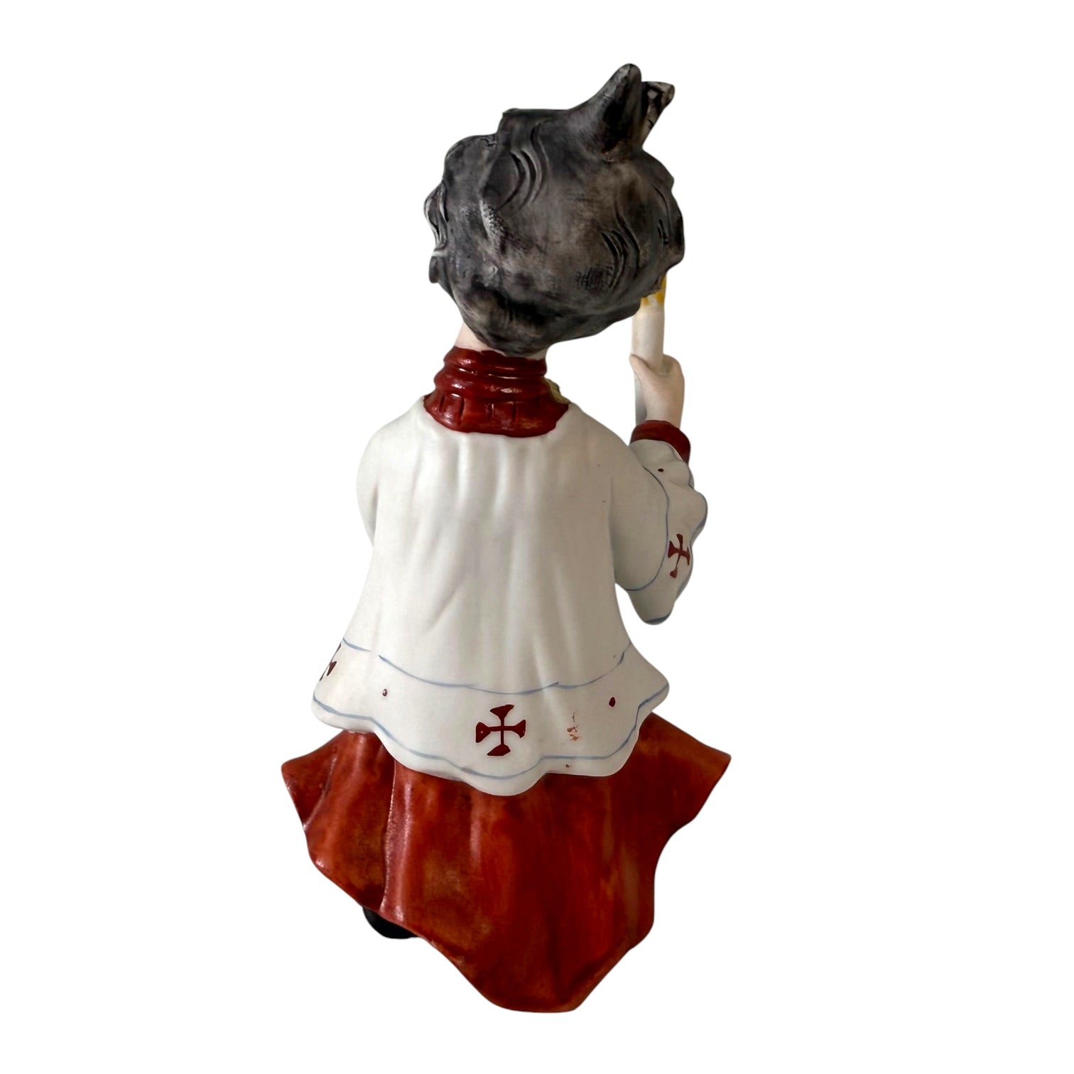 Vintage italienisches Capodimonte Porzellan Ministranten-Set