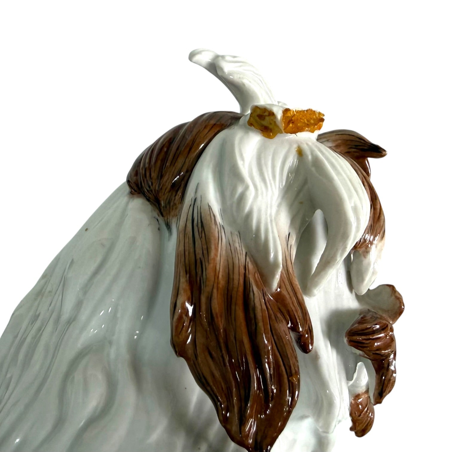 Figura perro Gos D’Atura Catalá de porcelana Algora de gran tamaño